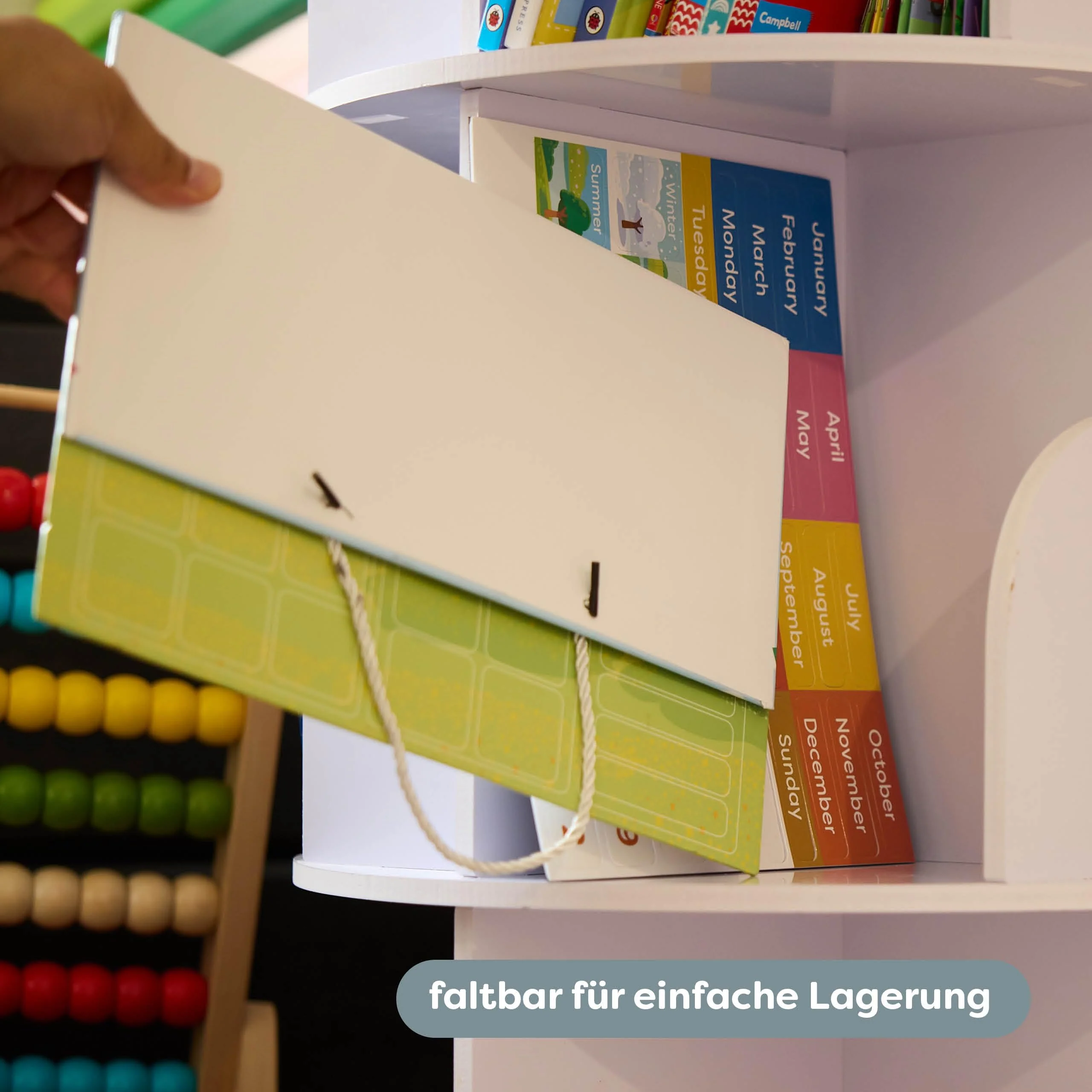 chuckle - Kalender Magnetwand für Kinder mit Jahreszeiten, Datum & Wetter - 40x32cm - Spielerisches Lernmittel für 4- bis 10-Jährige, anpassbar für jedes Jahr - Image 2