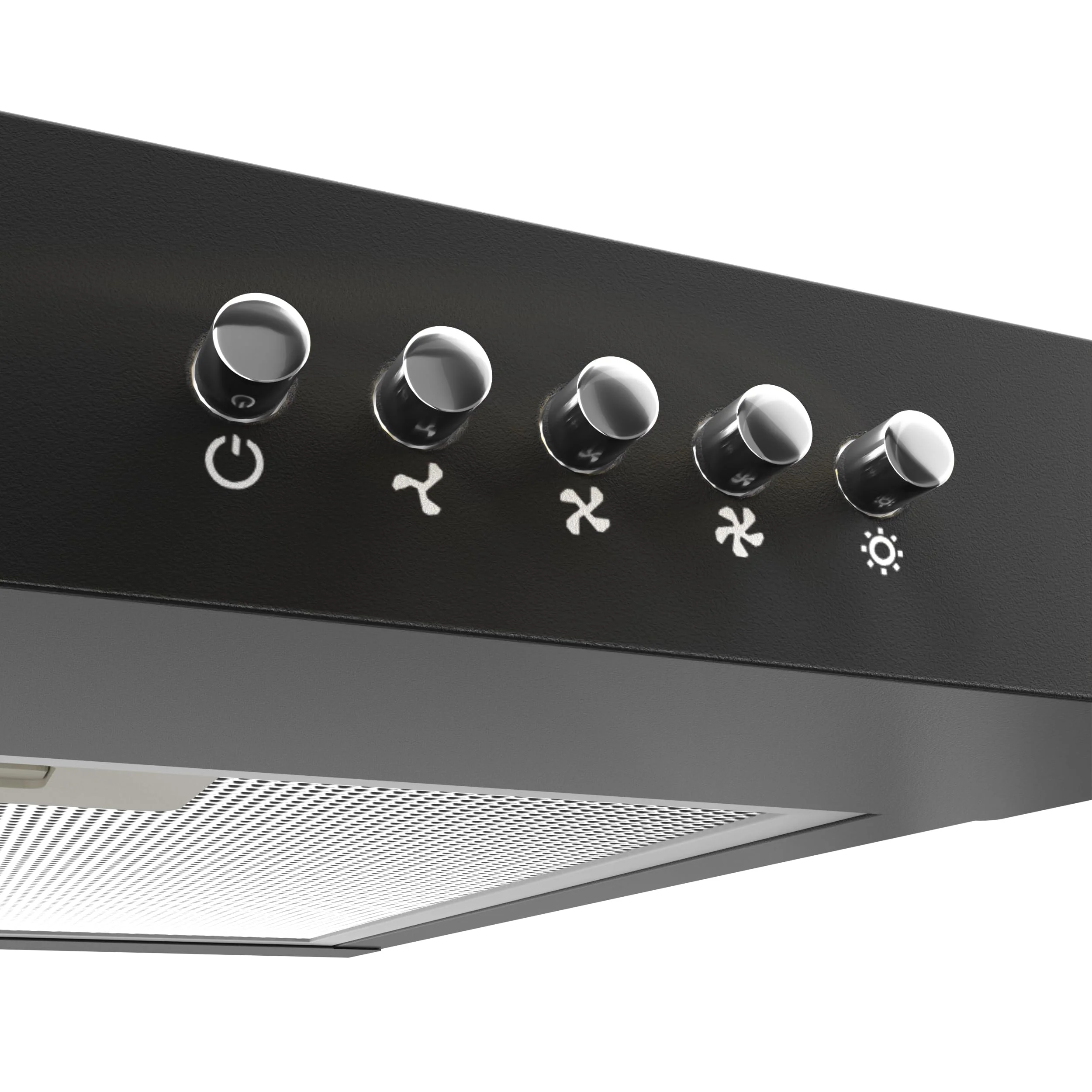 CIARRA CBCB6903D A+ Dunstabzugshaube Unterbau 60cm Umlufthaube Umluft Abluft 3 Leistungsstufen Integrierte Unterschrank Unterbauhaube mit CBCF009 Kohlefilter Schwarz - Image 6