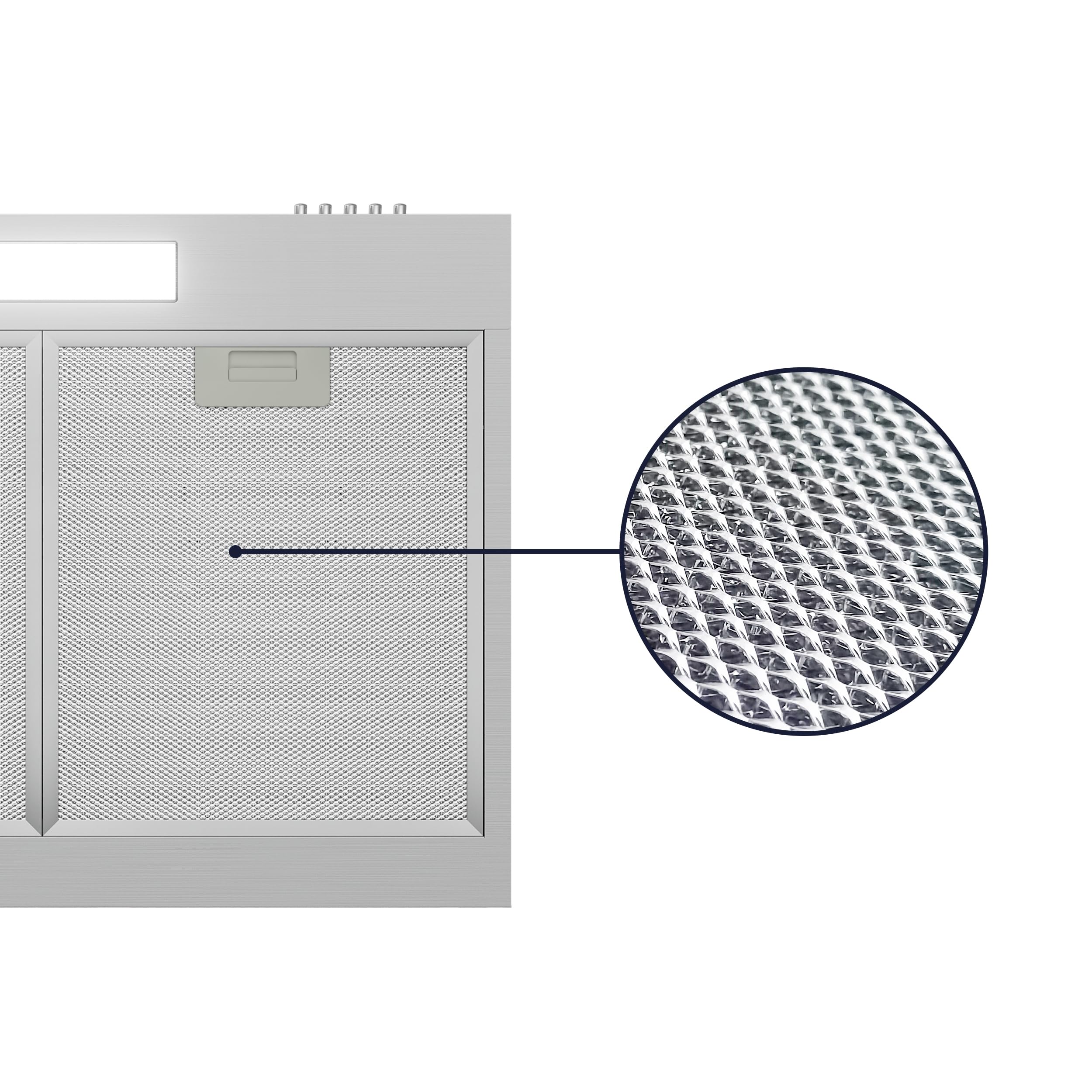 CIARRA CBCS6903D A+ Dunstabzugshaube Unterbau 60 cm Umlufthaube Umluft Abluft 3 Leistungsstufen Integrierte Unterschrank Unterbauhaube mit CBCF009 Kohlefilter Edelstahl Silber - Image 7