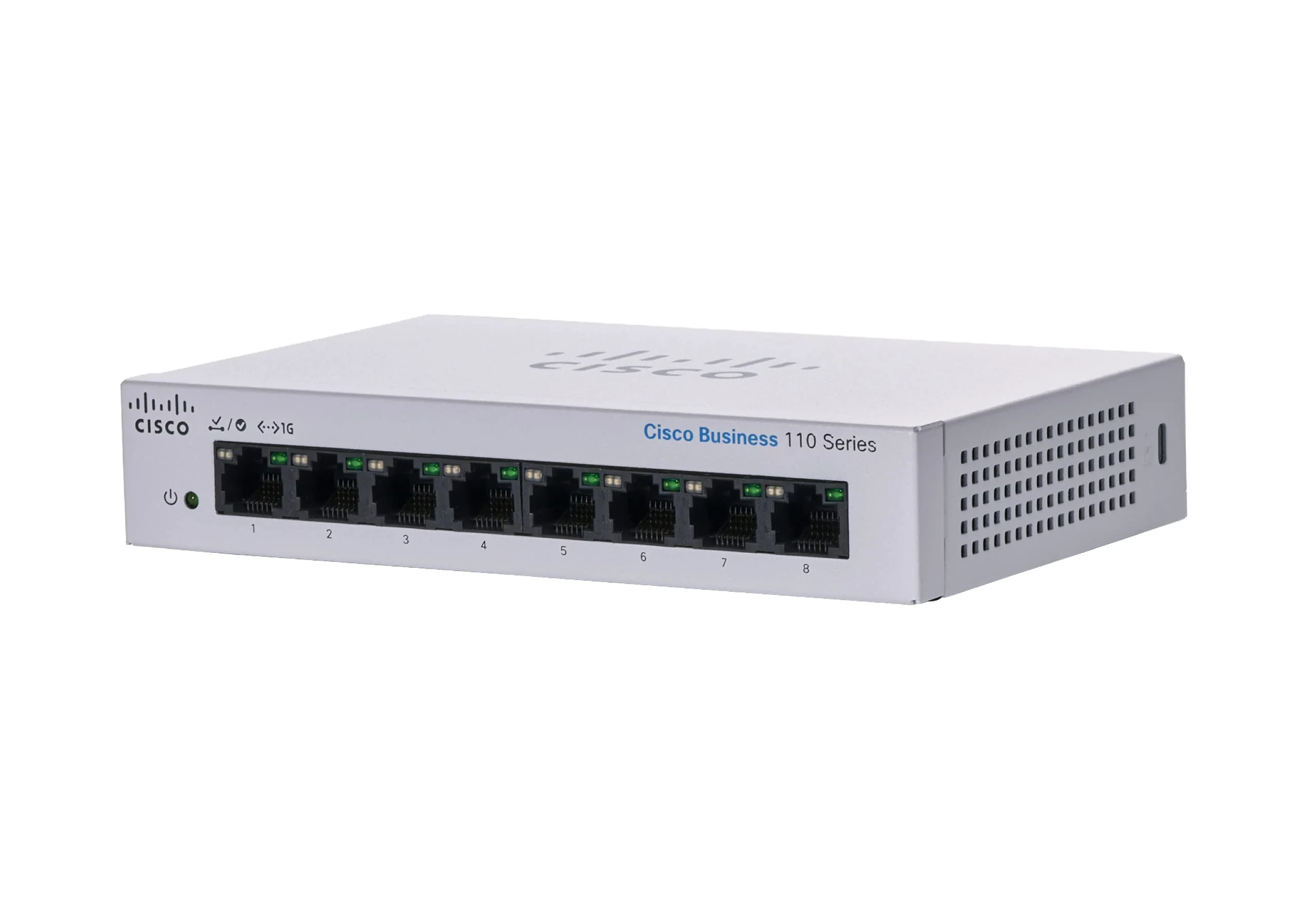 Cisco Business CBS110-8T-D Unmanaged Switch | 8﻿ GE-Ports | Desktop | Ext. Netzteil | Begrenzter Lebenszeitschutz (CBS110-8T-D) - Image 3