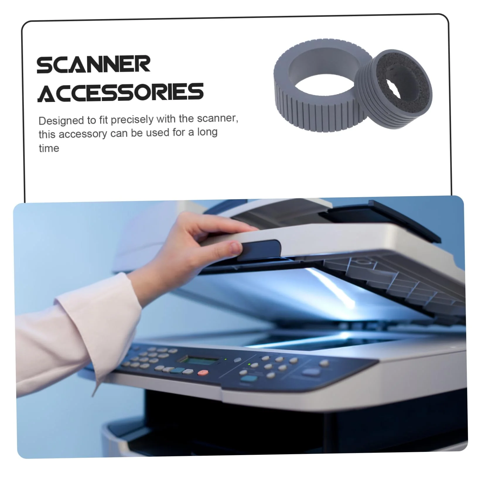 CIYODO 4 Stück Scanner Zubehör Scanner Teile Ersatz Scanner Pager Sortierer Pager Ersatz Scanner Roller Pager Zubehör Scanner Roller Pager - Image 2