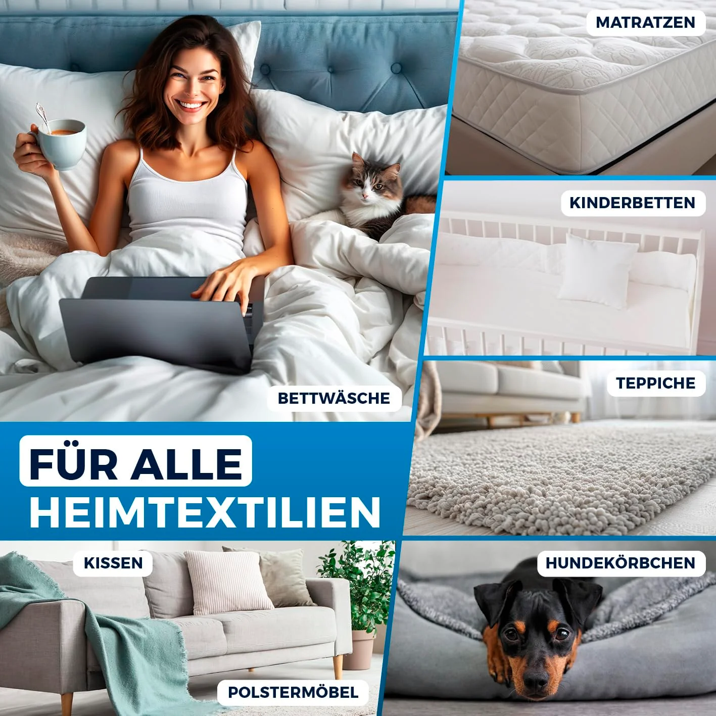 CLEANmaxx Anti-Milben-Handstaubsauger | Matratzenreiniger mit UV-C Licht | Vernichtet 99,9% Aller Milben | Inkl. HEPA Filter und 250ml Staubbehälter | Ideal für Allergiker [Limegreen] - Image 6
