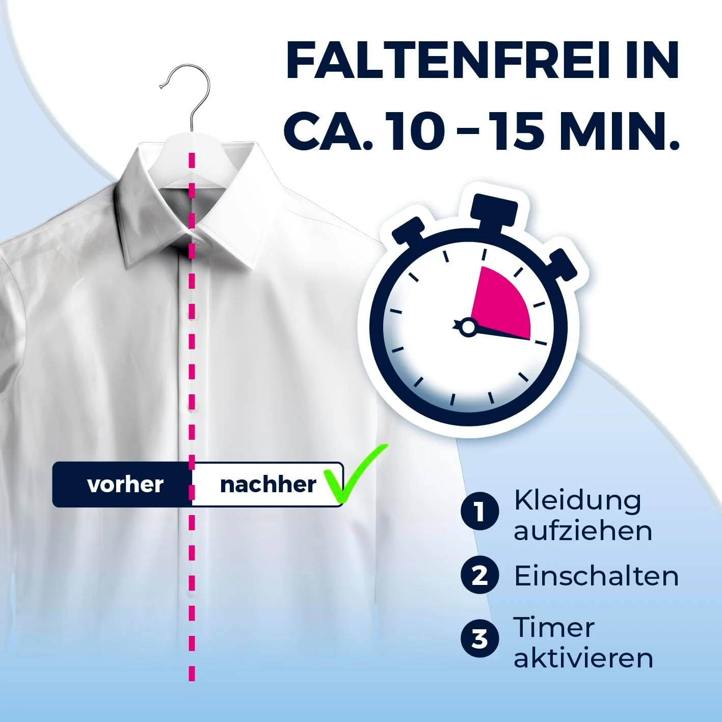 CLEANmaxx automatischer Hemdenbügler mit Dampffunktion inklusive Hosenaufsatz | Innovativer Bügler für Hemden & Blusen, Bügelautomat | Schonender als Wäschetrockner und Bügeleisen - Image 18
