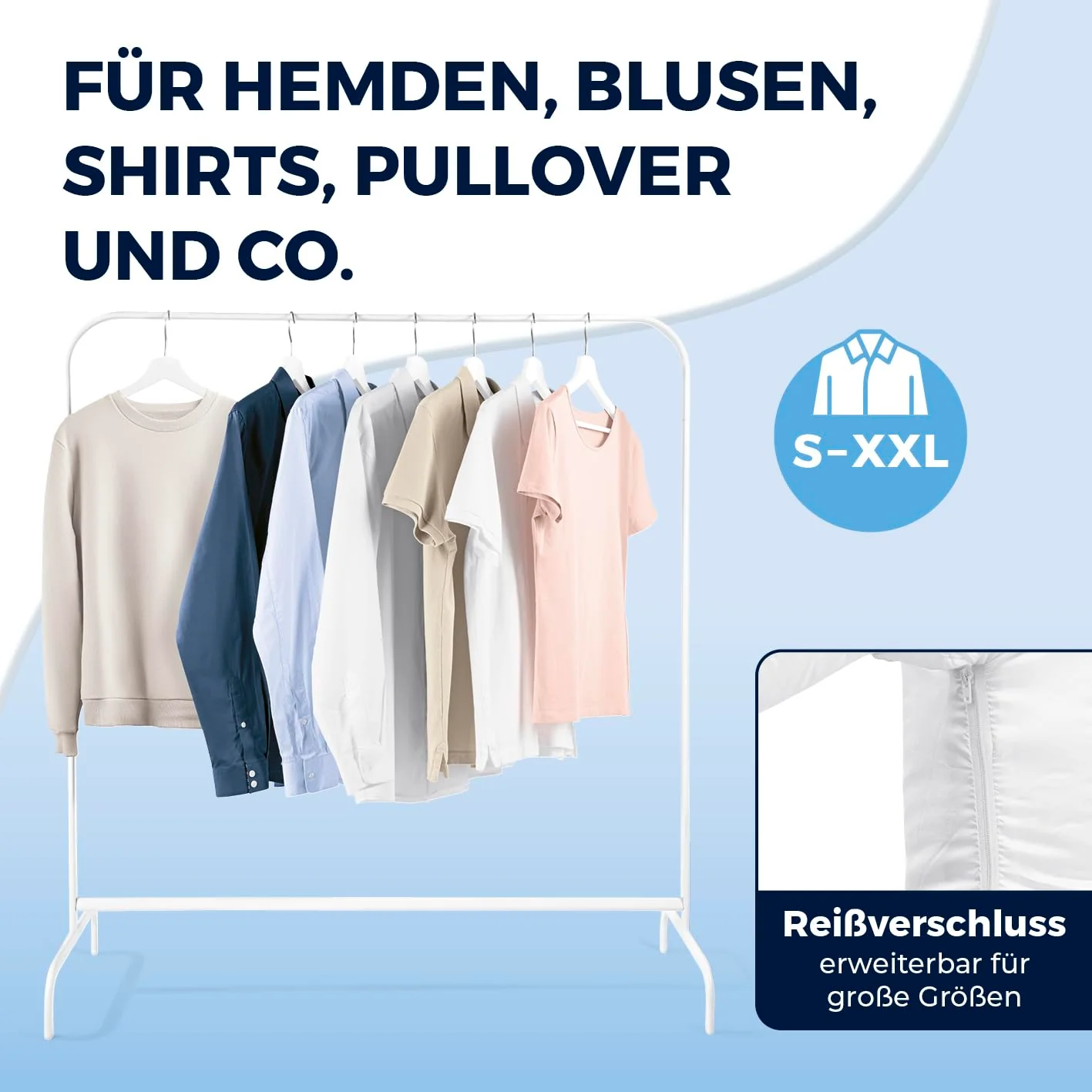 CLEANmaxx automatischer Hemdenbügler PRO KOMPAKT | handlich & platzsparend, ersetzt Bügeleisen & Dampfglätter | Bügelgerät mit Bügelpuppe zum Anhängen an die Tür | für Hemden & Co, weiß - Image 5