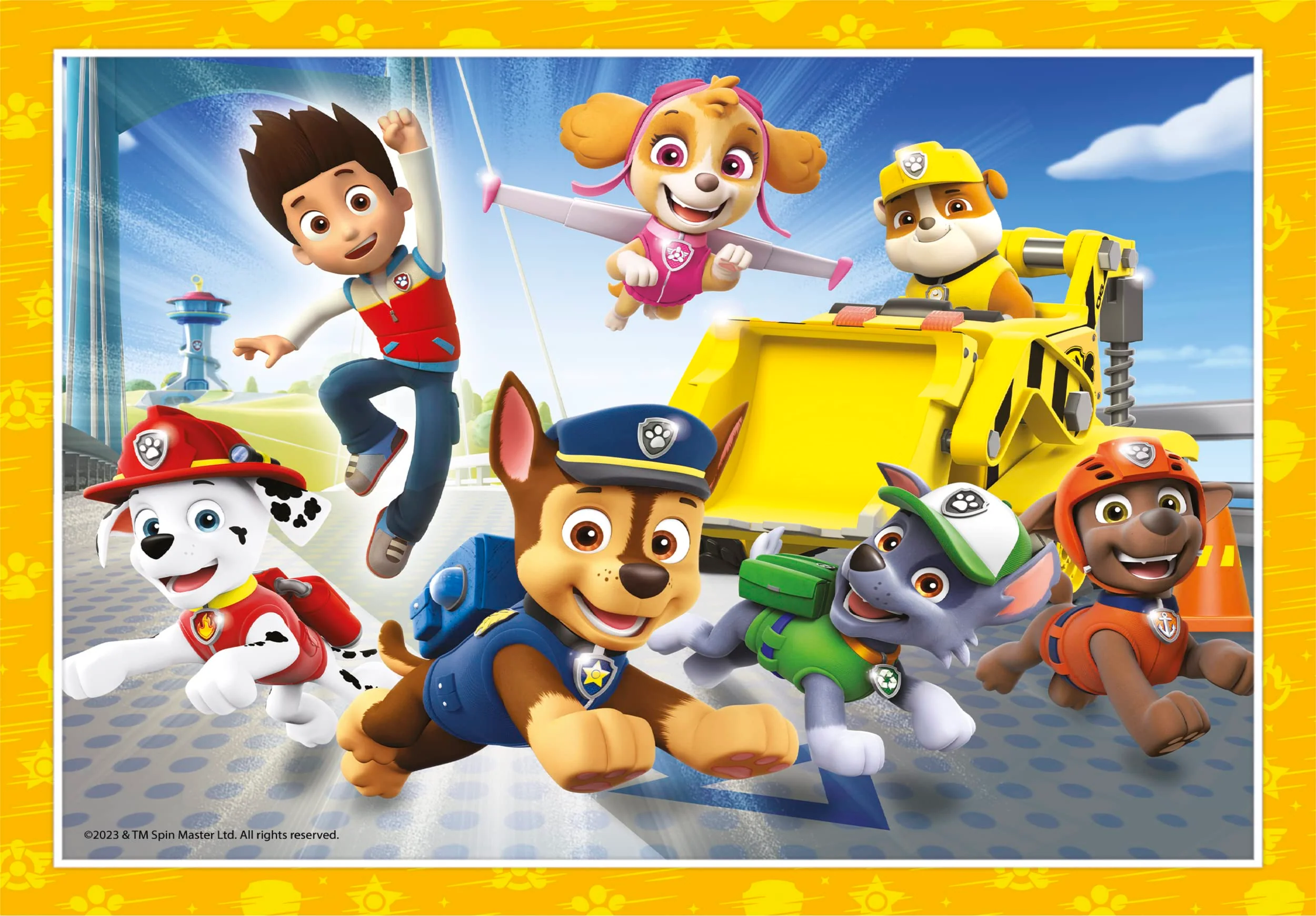 Clementoni - 21513 - Supercolor Puzzle 4 In 1 - Paw Patrol - Puzzle 12,16,20,24 Teile Ab 3 Jahren, Buntes Kinderpuzzle Mit Besonderer Leuchtkraft & Farbintensität, Geschicklichkeitsspiel Für Kinder - Image 3