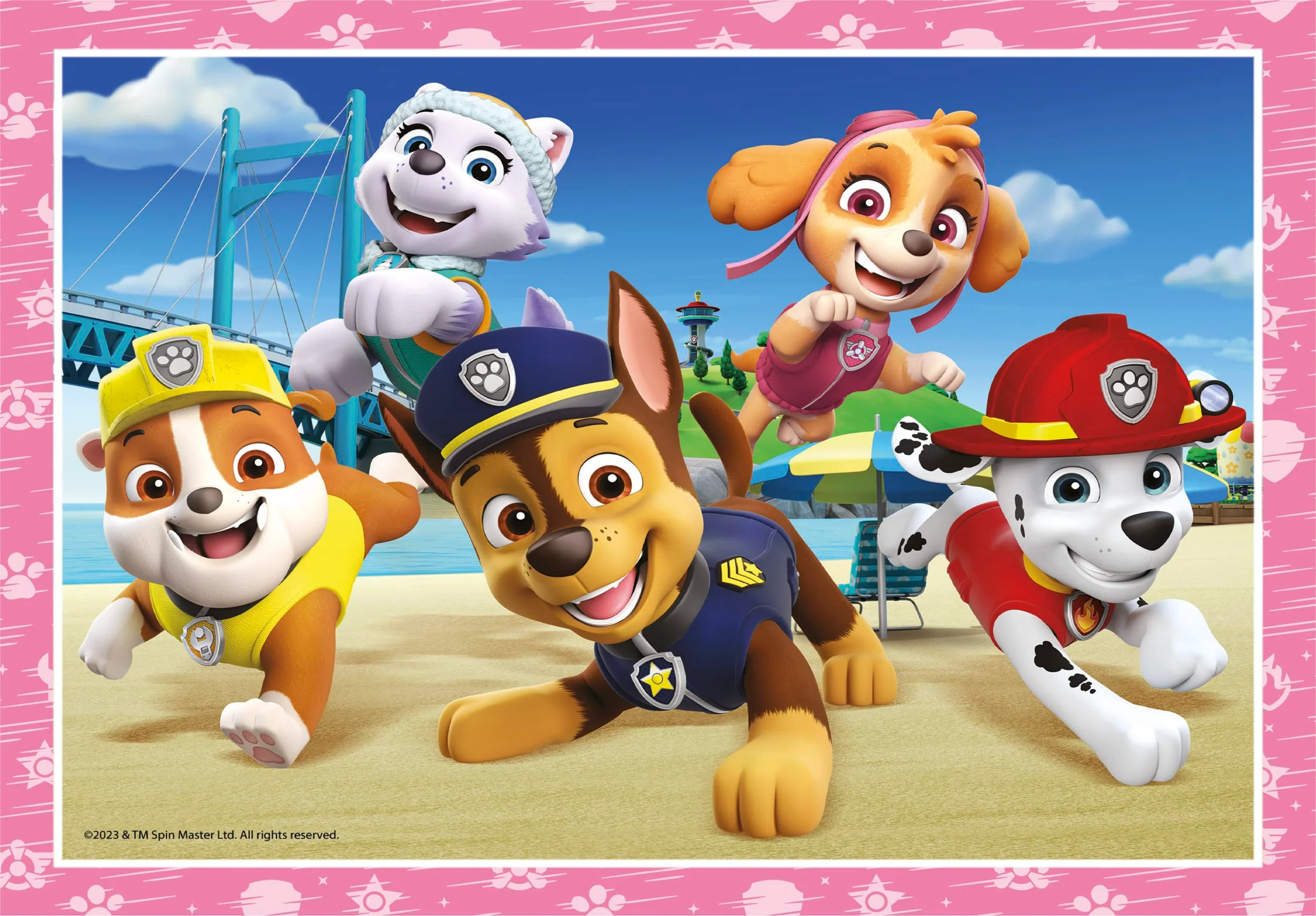 Clementoni - 21513 - Supercolor Puzzle 4 In 1 - Paw Patrol - Puzzle 12,16,20,24 Teile Ab 3 Jahren, Buntes Kinderpuzzle Mit Besonderer Leuchtkraft & Farbintensität, Geschicklichkeitsspiel Für Kinder - Image 4
