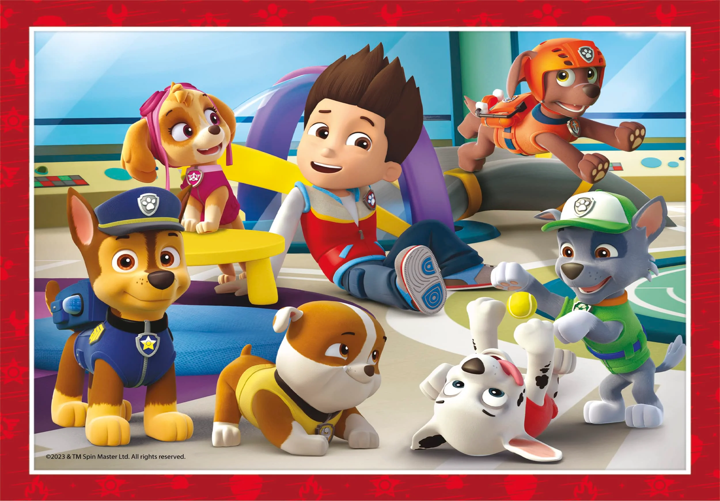Clementoni - 21513 - Supercolor Puzzle 4 In 1 - Paw Patrol - Puzzle 12,16,20,24 Teile Ab 3 Jahren, Buntes Kinderpuzzle Mit Besonderer Leuchtkraft & Farbintensität, Geschicklichkeitsspiel Für Kinder - Image 5