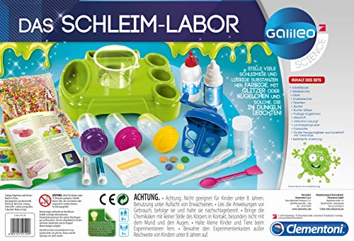 Clementoni Galileo Fun – Das Schleim-Labor, lustige Experimente mit bunten Substanzen und Glibber, Spielzeug für Kinder ab 8 Jahren, für kleine Chemiker von Clementoni 59129 - Image 9