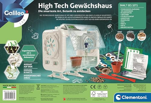 Clementoni Galileo Lab High Tech Gewächshaus - Experimentierkasten & Spielzeug für Kinder ab 8 Jahren von Clementoni 59406 - Image 5