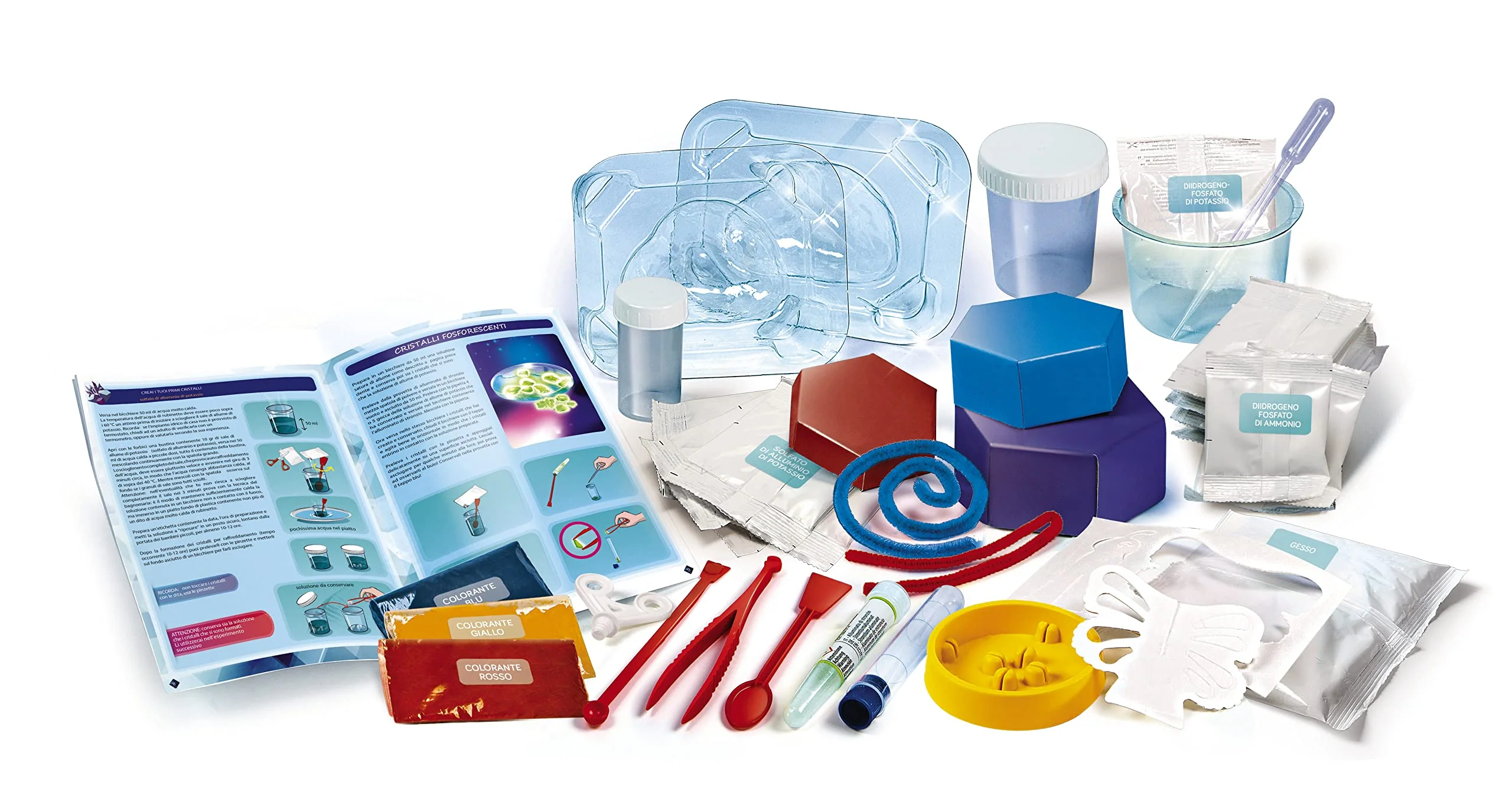 Clementoni Galileo Lab – Kristalle selbst züchten Mega, Experimentierkasten für Kinder ab 8 Jahren, farbenfrohe Experimente fürs Kinderzimmer, Clementoni 59130 - Image 12