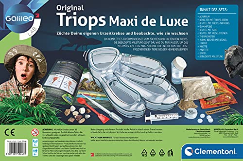 Clementoni Galileo Lab – Original Triops Maxi de Luxe, Züchten & Beobachten von Urzeitkrebsen, Spielzeug für Kinder ab 8 Jahren, neues Modell 2021 von Clementoni 59246 - Image 4