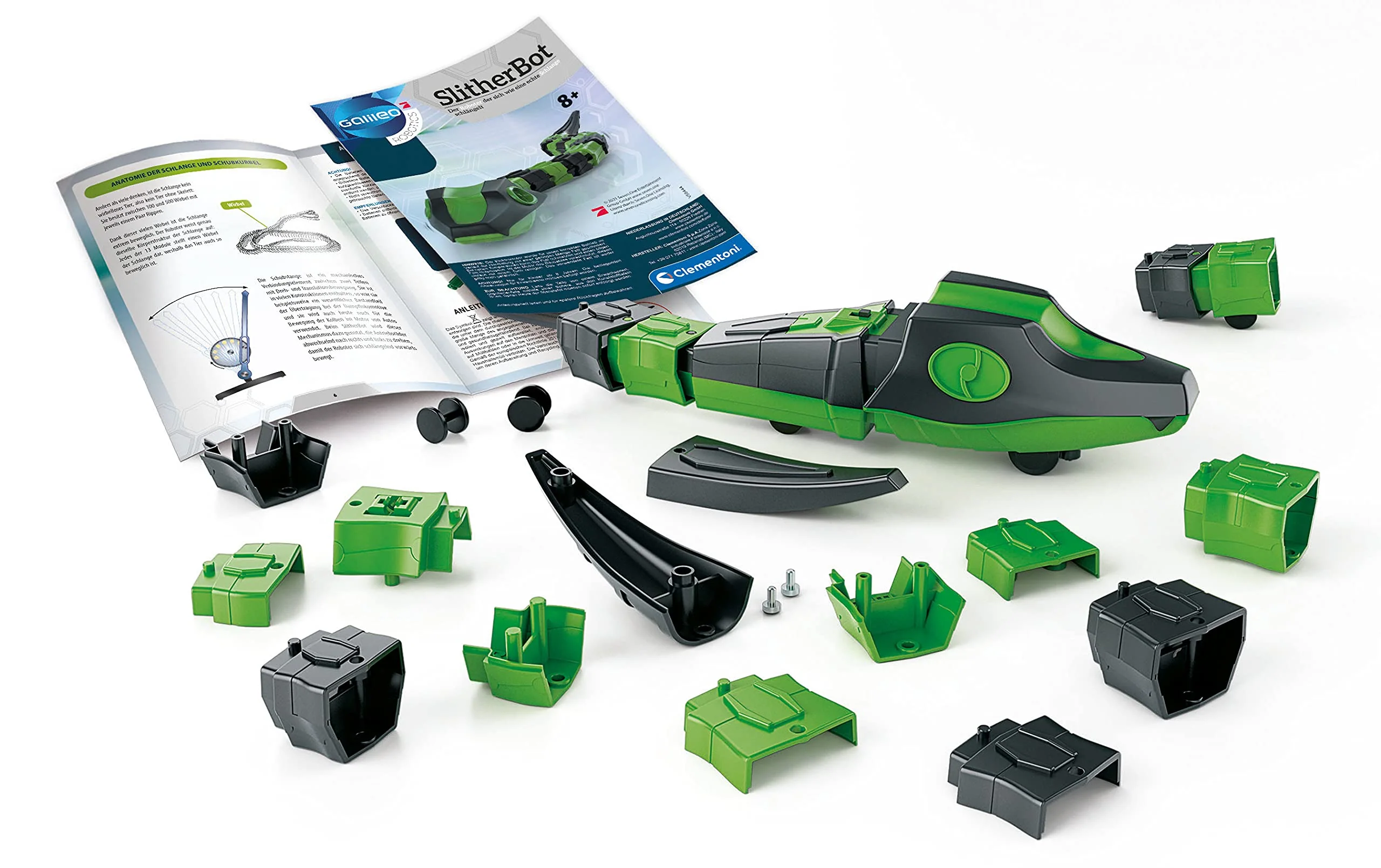 Clementoni Galileo Robotics SlitherBot - Wissenschaft & Roboter Spielzeug - mechanisches Spielen in Form Einer Schlange - Robotik Set für Kinder ab 8 Jahren 59212 - Image 5