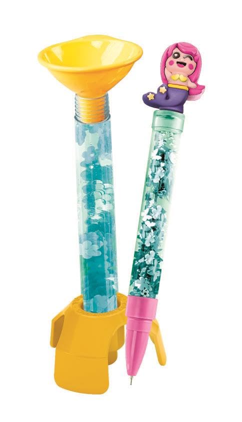Clementoni Idea Deine Stift-Kreationen Meerjungfrau - DIY Stifte-Set mit tollen Accessoires - Bastelset zum Stifte selber machen, Kreativspielzeug & Geschenk-Set für Kinder ab 6 Jahren, 18131 - Image 2