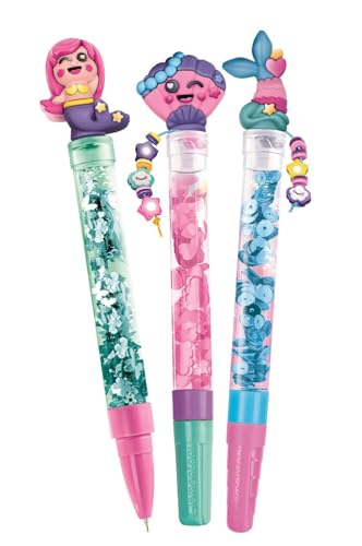 Clementoni Idea Deine Stift-Kreationen Meerjungfrau - DIY Stifte-Set mit tollen Accessoires - Bastelset zum Stifte selber machen, Kreativspielzeug & Geschenk-Set für Kinder ab 6 Jahren, 18131 - Image 5