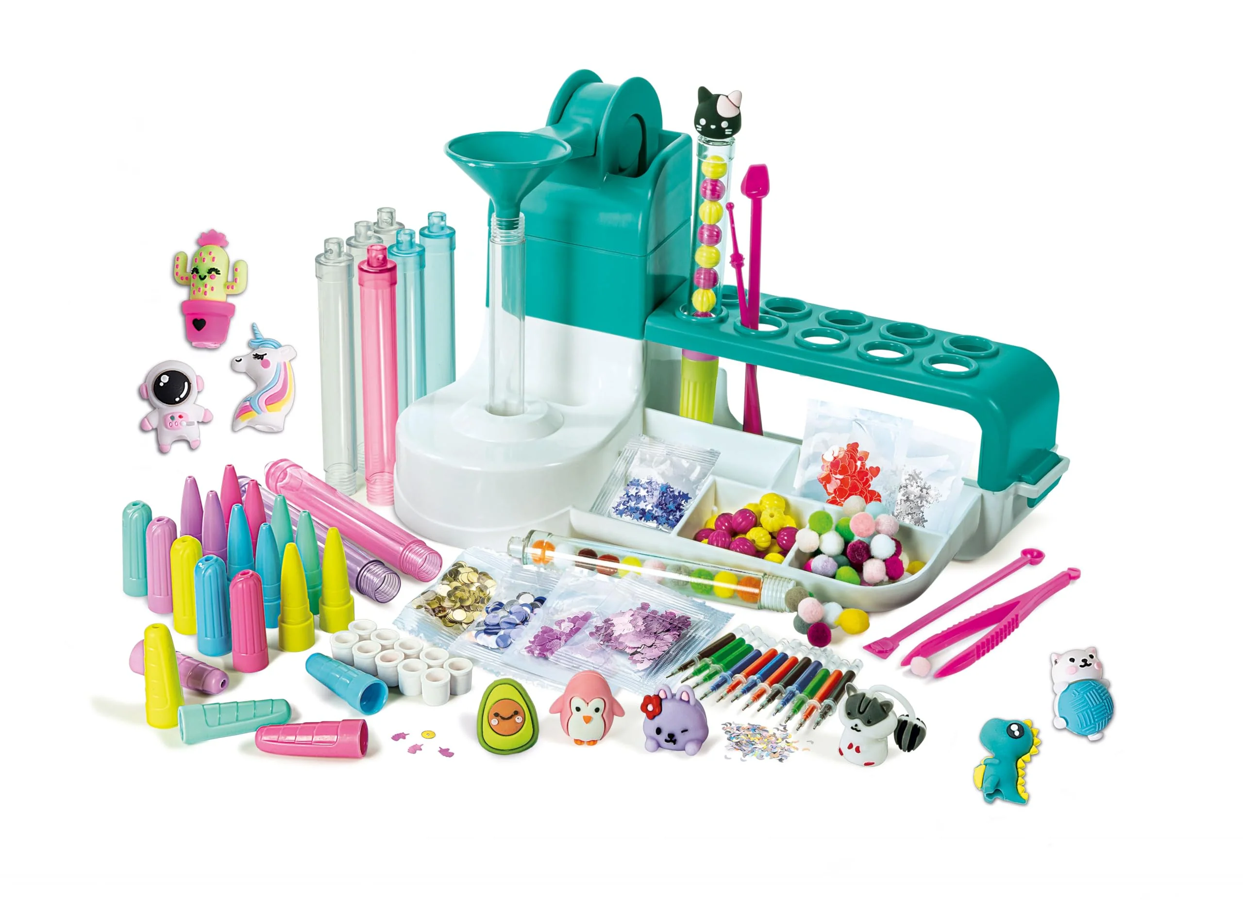 Clementoni Mein Stift-Atelier mit über 50 Accessoires - Kreativspielzeug, Stift Bastelset, Personalisierter Stift, Geschenk-Set für Kinder ab 6 Jahren, 18779 - Image 6