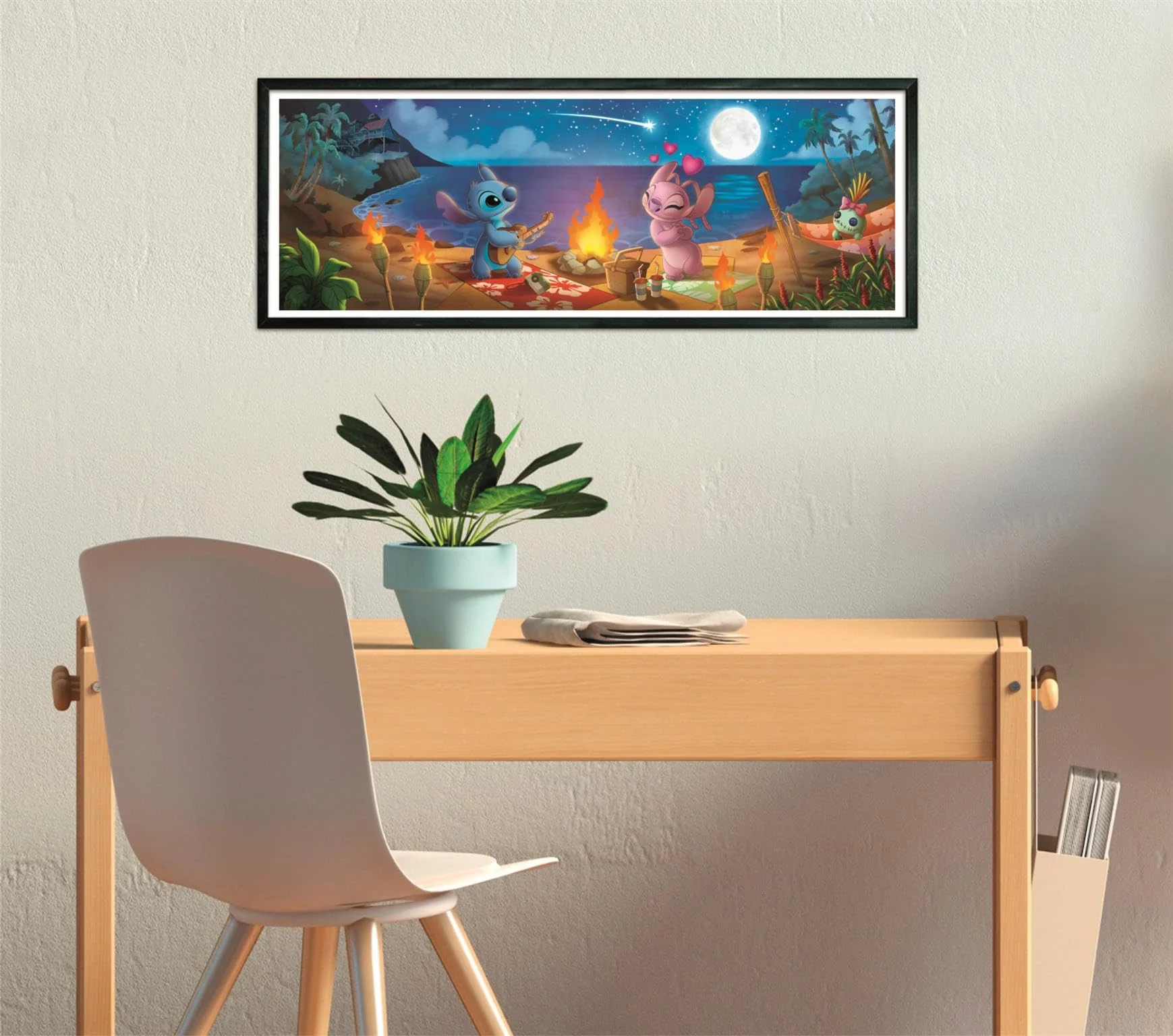 Clementoni Puzzle Panorama Disney Stitch 1000 Stücke, Compact Box - Puzzle für Erwachsene 14-99 Jahre, Geschenk für Mann und Frau, Made in Italy, 37061 - Image 4