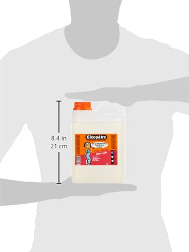 Cléopatre - Transparenter Kleber - Nachfüllpackung - Einfache, präzise und gleichmäßige Anwendung - Lösungsmittelfrei, Reinigung mit Wasser - Ab 6 Jahren - 2KG - Image 4