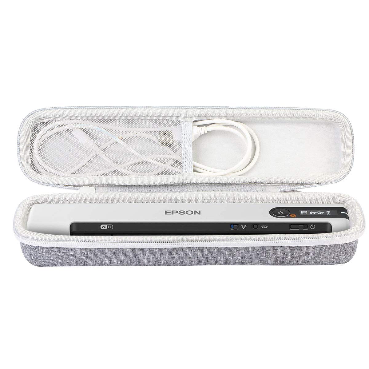 co2CREA Hart reiseschutzhülle Etui Tasche für Epson Workforce ES-50 ES-60W DS-70 DS-80W Tragbarer Scanner, Nur Tasche - Image 8