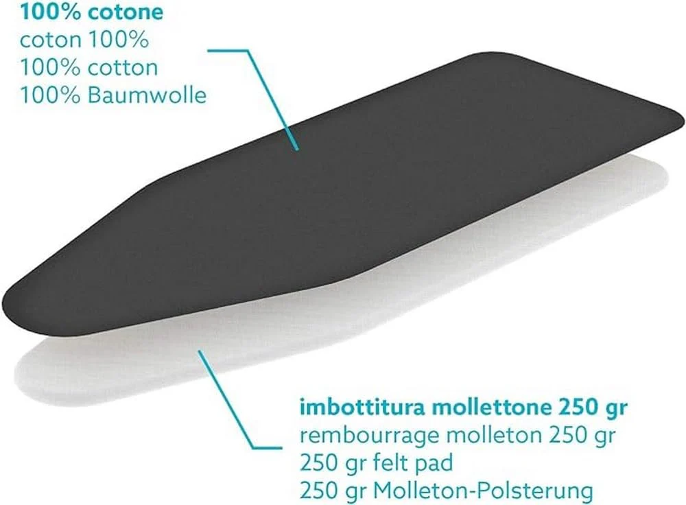 Colombo FODNEW03 Bügelbezug 140 x 55 cm Majolika 2019 Größe XL, Baumwolle, 140x55 cm