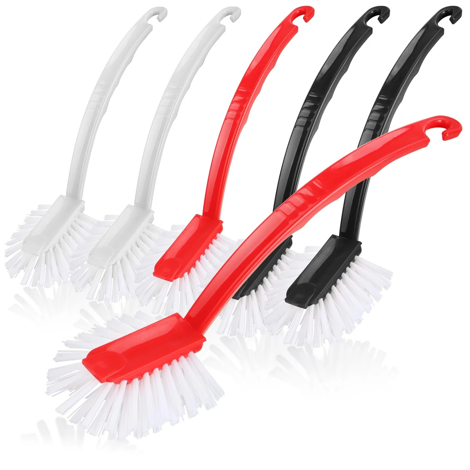 com-four® 6X Spülbürste 27 cm - Geschirrbürste mit robusten Borsten - Abwaschbürste für Töpfe, Pfannen & Spüle - langlebige Küchenbürste, Reinigungsbürste für Haushalt & Küche (6 Stück) - Image 4