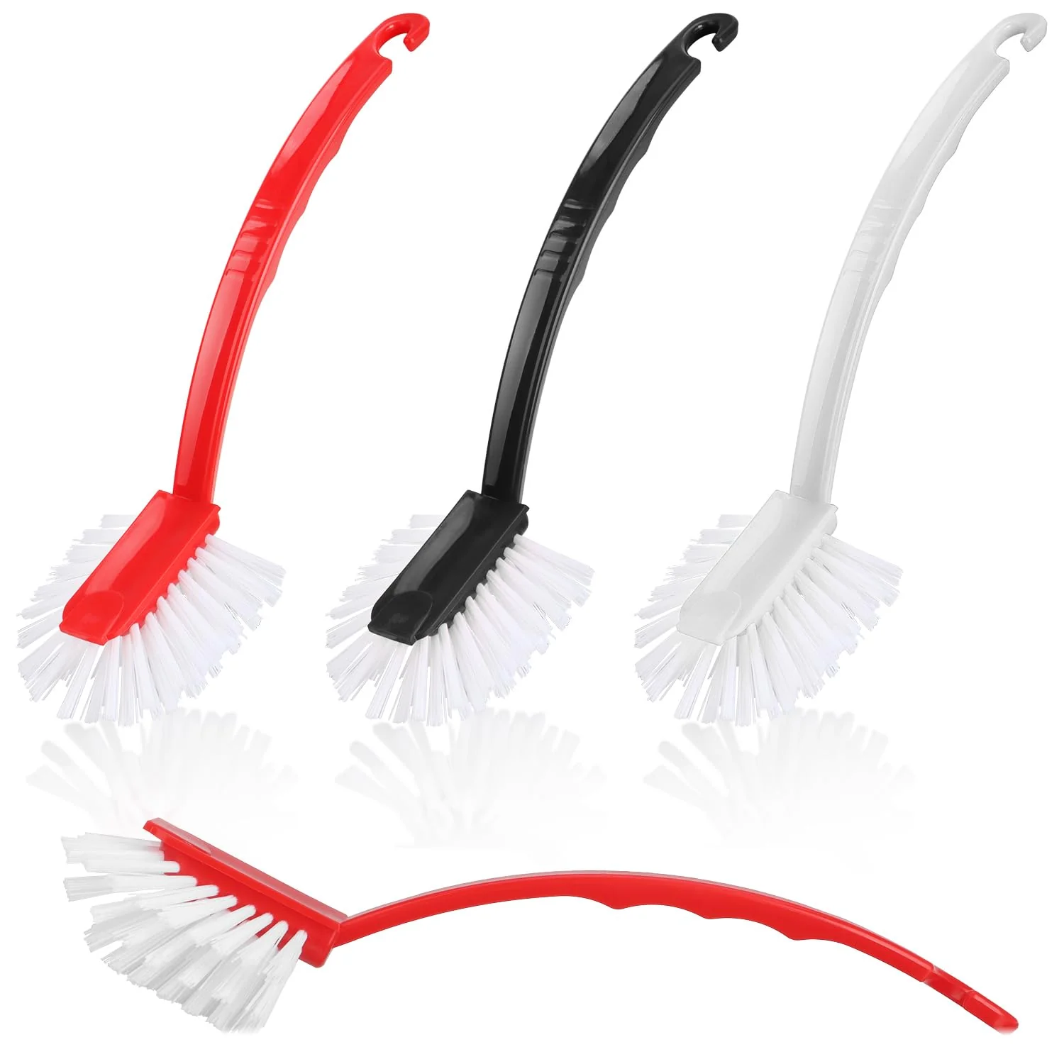 com-four® 6X Spülbürste 27 cm - Geschirrbürste mit robusten Borsten - Abwaschbürste für Töpfe, Pfannen & Spüle - langlebige Küchenbürste, Reinigungsbürste für Haushalt & Küche (6 Stück) - Image 7