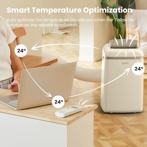 Comfee Mobiles Klimagerät Umweltfreundliches KältemittelPro, 3-in-1 Klimaanlage mit Abluftschlauch, Kühlen und Entfeuchten und Ventilieren, 10000 BTU, 2,9kW, für Räume ca. 80 m³(32 ㎡), EEK A+ - Image 8