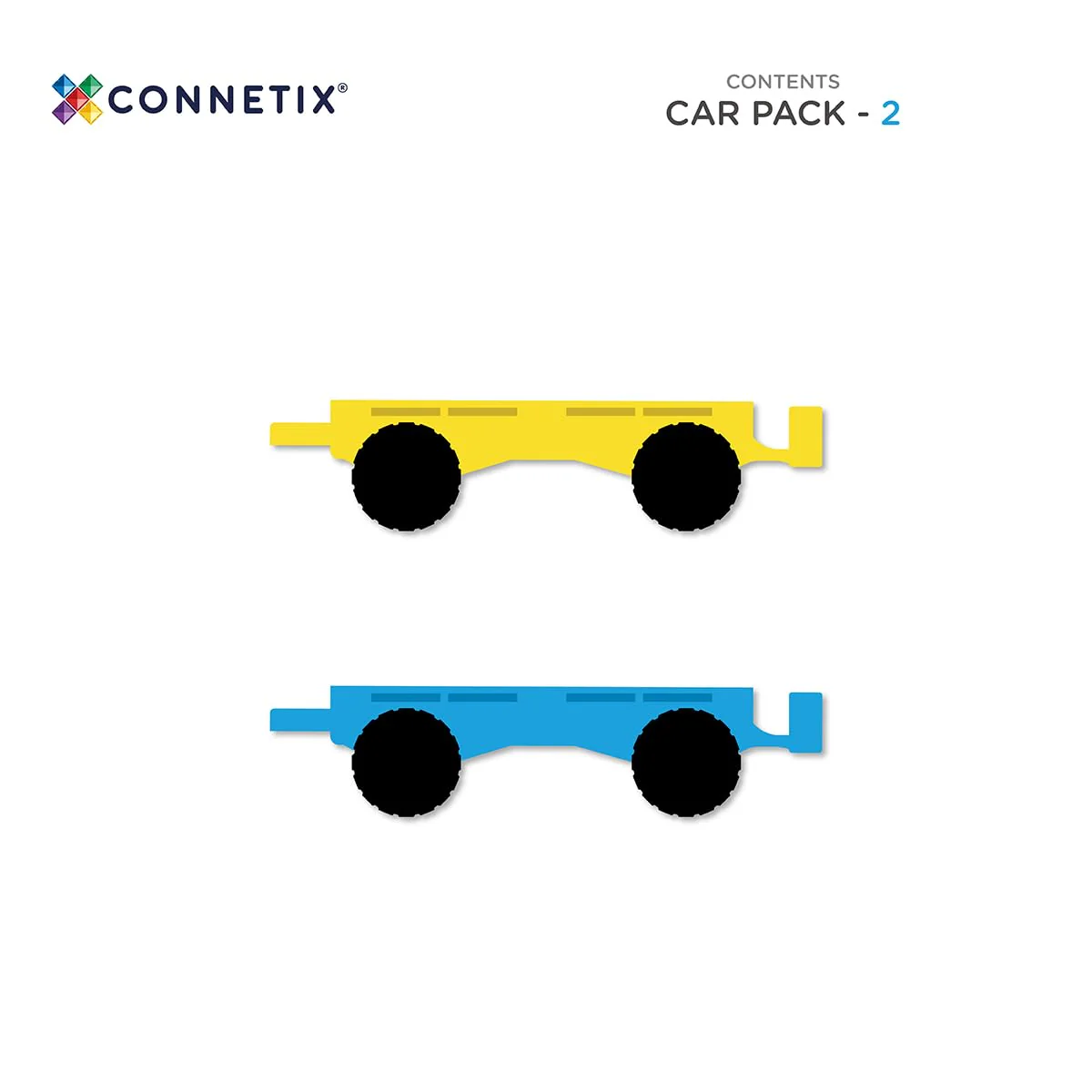 CONNETIX Magnetische Fliesen Regenbogen Auto Pack, 2 Stück - Image 2