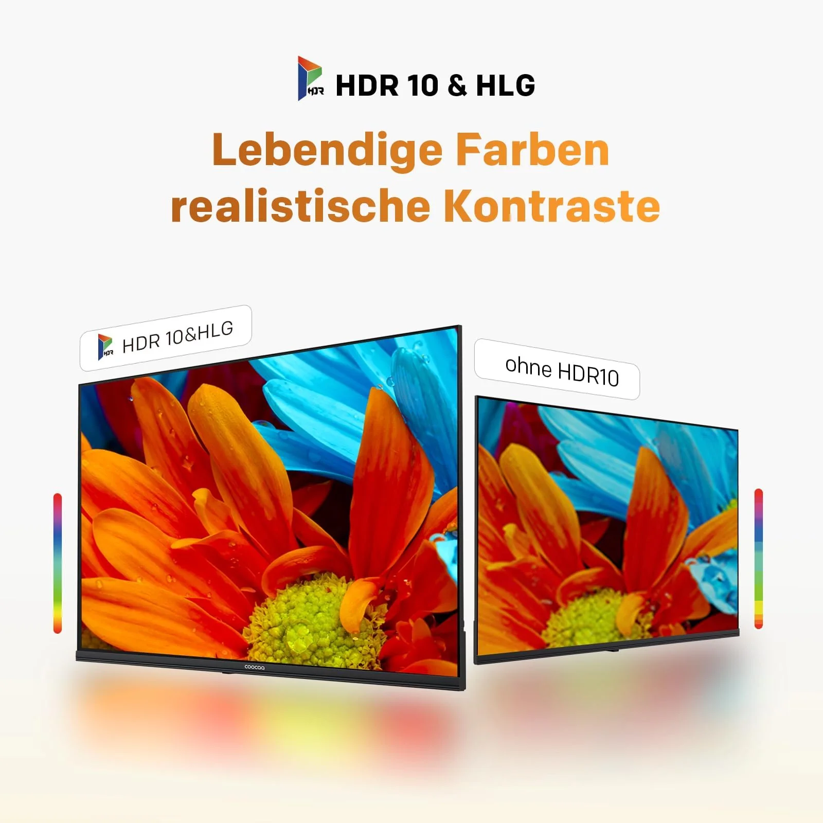 coocaa QLED Smart TV 40 Zoll, 100cm, QLED FHD Fernseher kompatibel mit Google TV, HDR 10, Dolby Audio, Bluetooth 5.1, EyeCare, Google Cast, Triple Tuner DVB-T/-T2/-C/-S/-S2 CI+, 40CGQG40Z, 2026 Model - Image 11