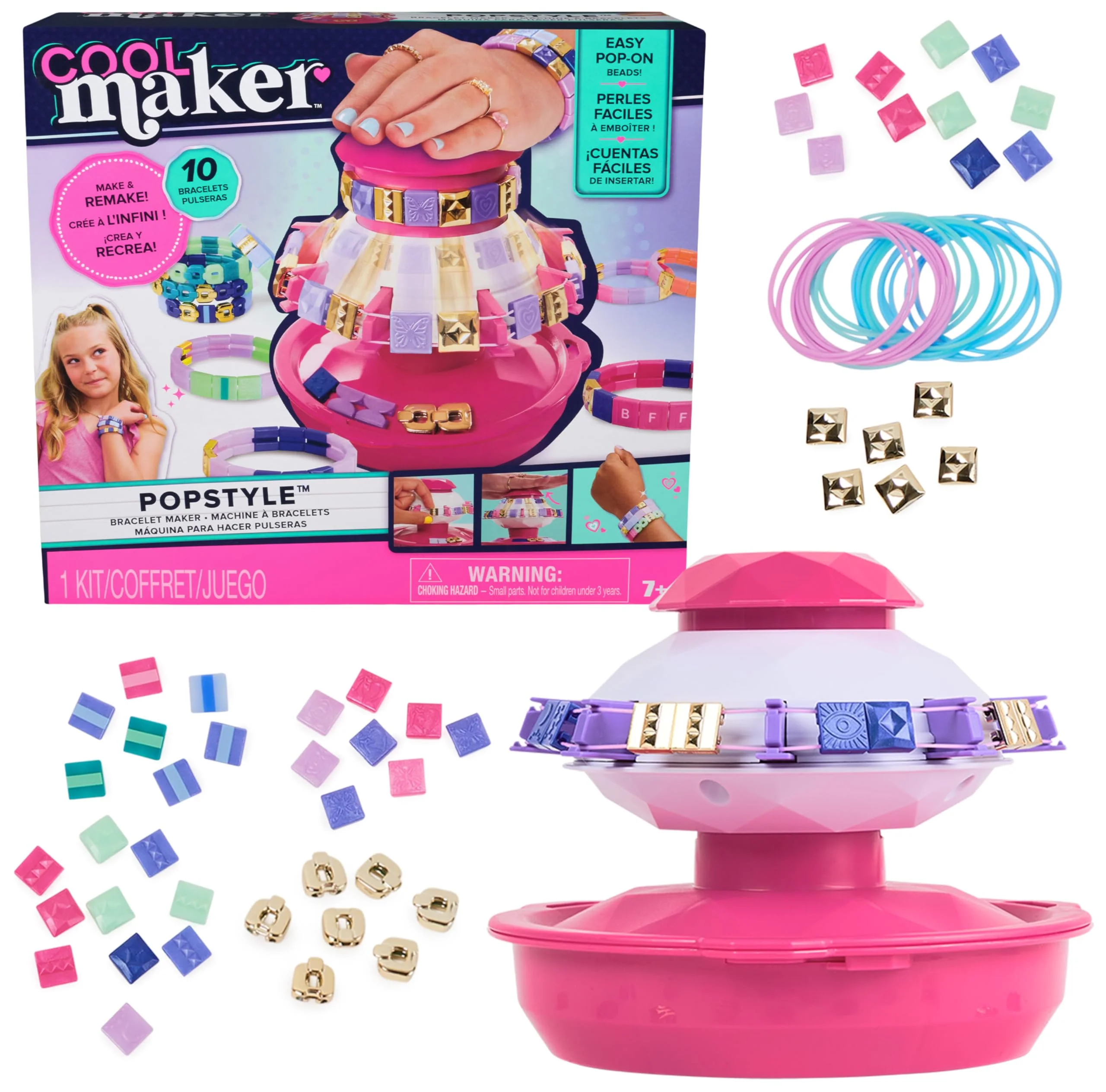 Cool MAKER PopStyle Armband Studio - 10 Coole Kachelarmbänder selbermachen und Immer Wieder neu gestalten, geht super einfach, für Kinder ab 6 Jahren