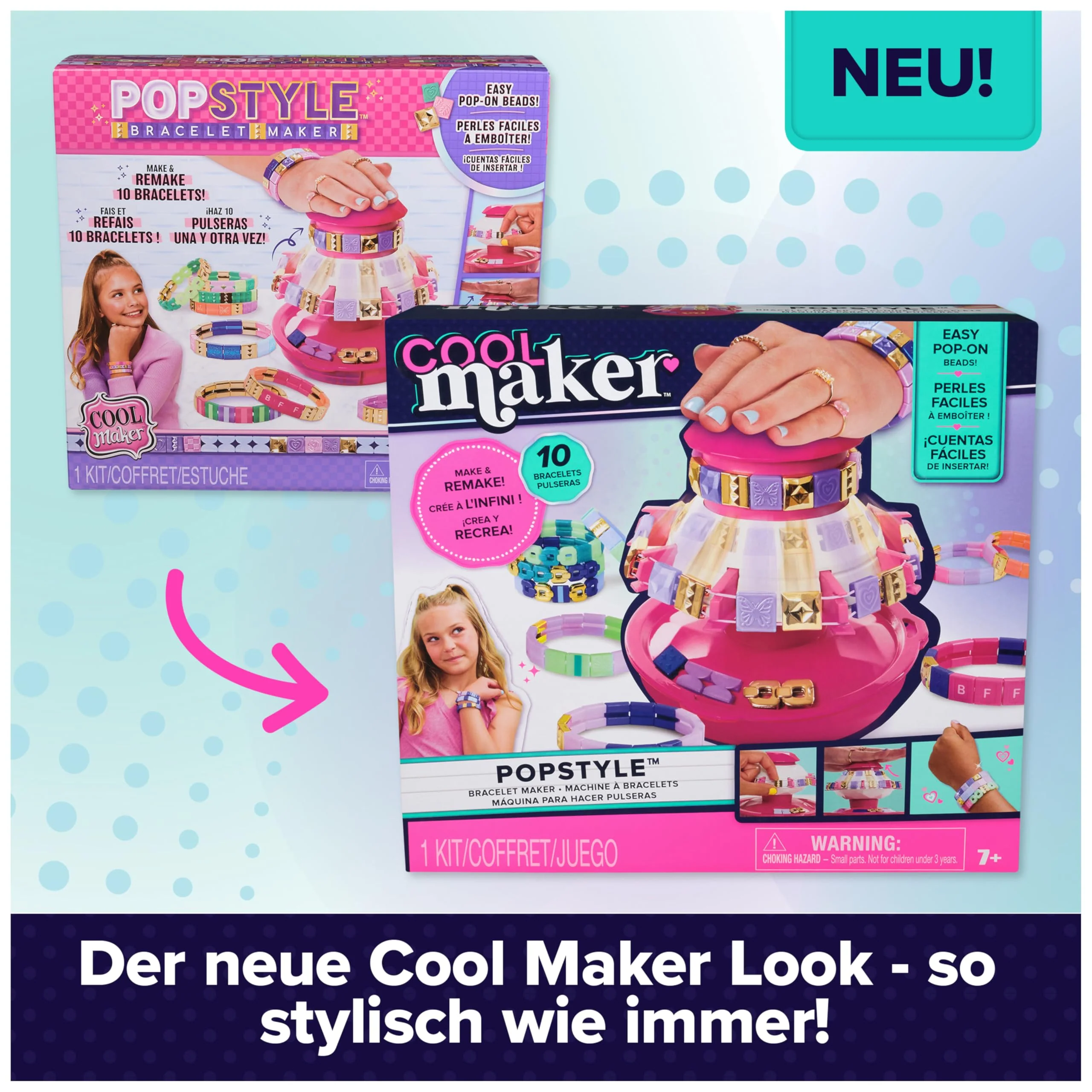 Cool MAKER PopStyle Armband Studio - 10 Coole Kachelarmbänder selbermachen und Immer Wieder neu gestalten, geht super einfach, für Kinder ab 6 Jahren - Image 6