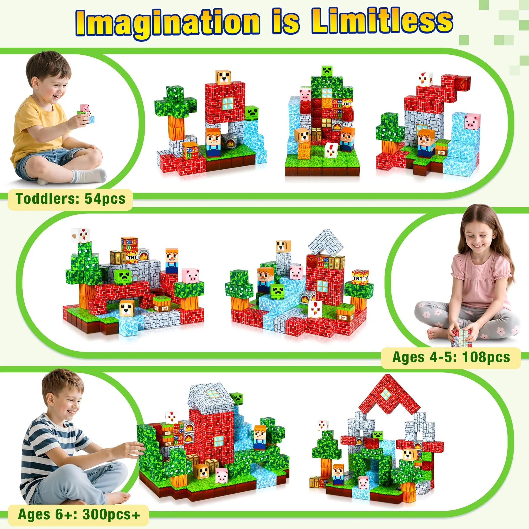 COOLJOYA Magnetische Bausteine, Magnetbausteine Magnetspielzeug Magneten Kinder, Magnetisches Spielzeug für Kinder ab 3 4 5 6 7 8 9, Magnetspiel kinderspielzeug für Jungen und Mädchen LKW - Image 6