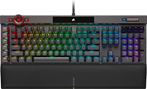 CORSAIR K100 RGB Optisch-Mechanische Kabelgebundene Gaming-Tastatur - OPX Linear-Schalter - PBT Double-Shot Tastenkappen - Elgato Stream Deck & iCUE Kompatibel - PC, Mac, Xbox - QWERTZ DE - Schwarz - Image 2