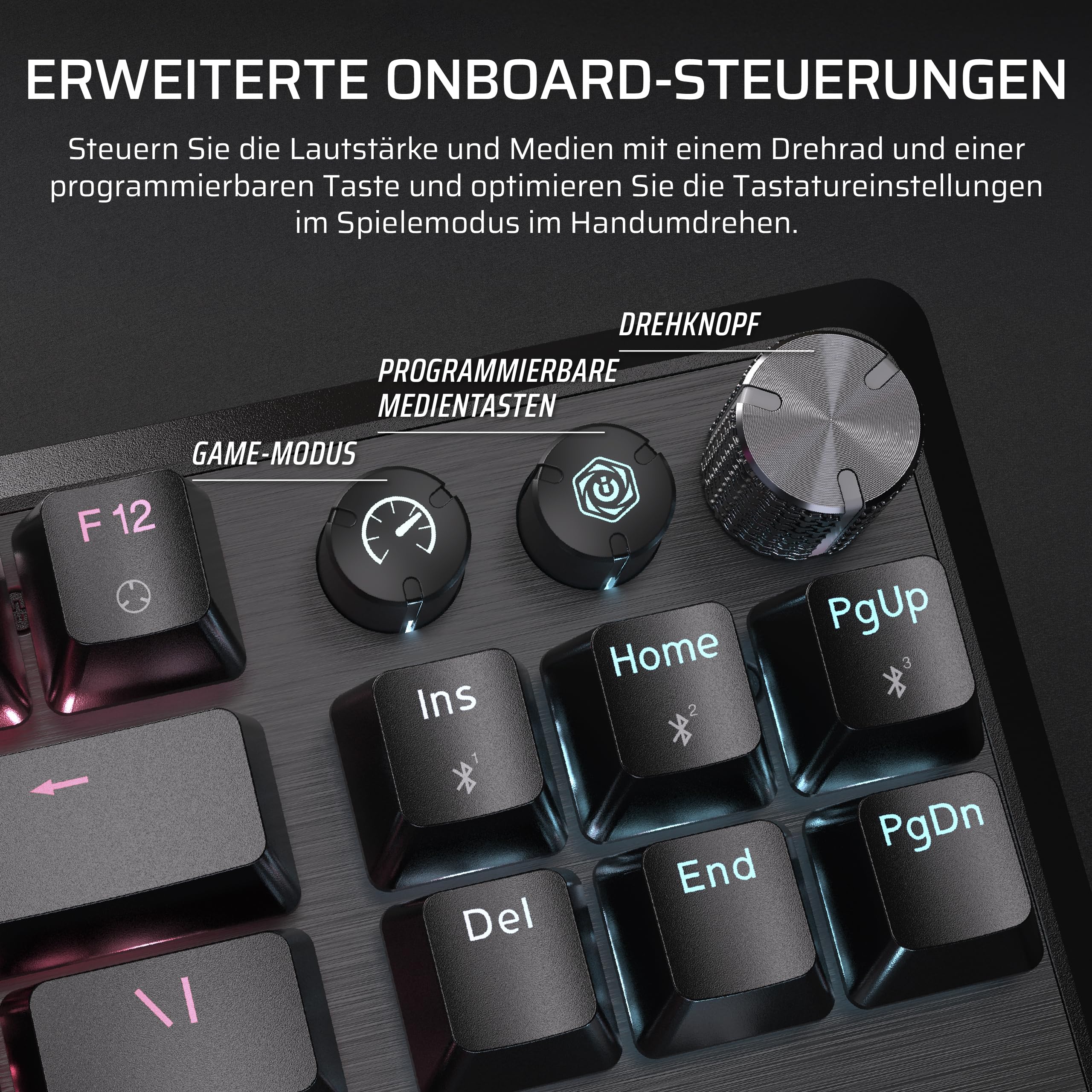 Corsair K70 CORE TKL Wireless RGB Mechanische Tenkeyless-Gaming-Tastatur – Vorgeschmierte MLX Red v2 Linear Switches – Zweischichtige Schalldämpfung – ABS Keycaps – QWERTZ DE – Schwarz