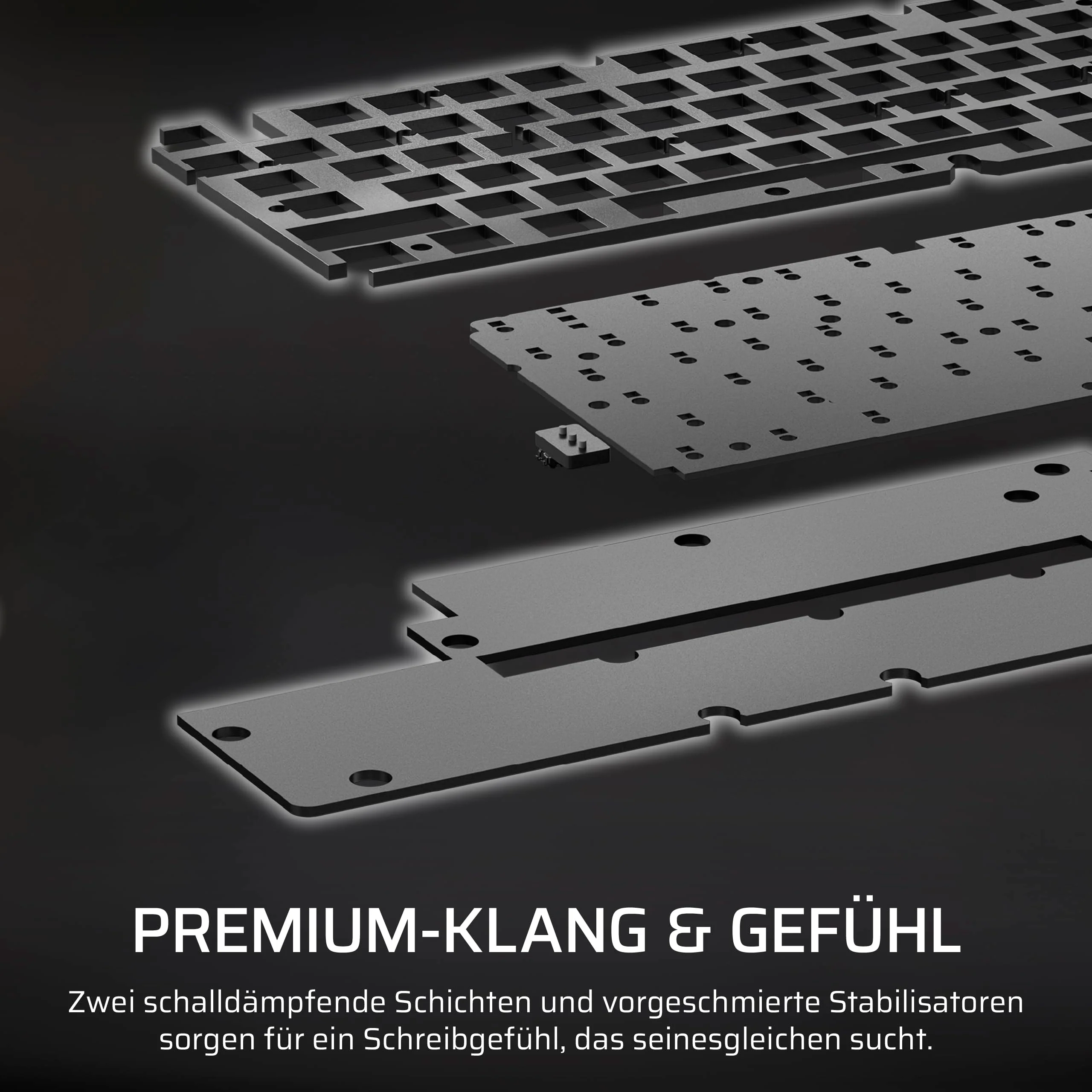 Corsair K70 CORE TKL Wireless RGB Mechanische Tenkeyless-Gaming-Tastatur – Vorgeschmierte MLX Red v2 Linear Switches – Zweischichtige Schalldämpfung – ABS Keycaps – QWERTZ DE – Schwarz - Image 9
