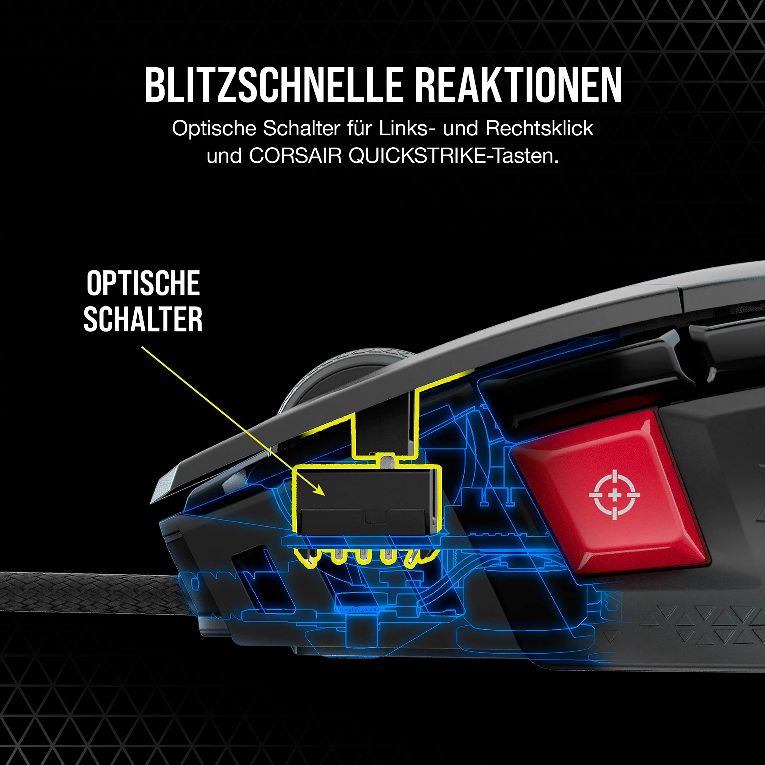 CORSAIR M65 RGB ULTRA Wired Tunable FPS Gaming Mouse - 26.000 DPI - Optische Schalter - Gewichtssystem - AXON Hyper-Processing-Technologie - iCUE-Kompatibel - PC, Mac, PS5, PS4, Xbox - Schwarz - Image 5