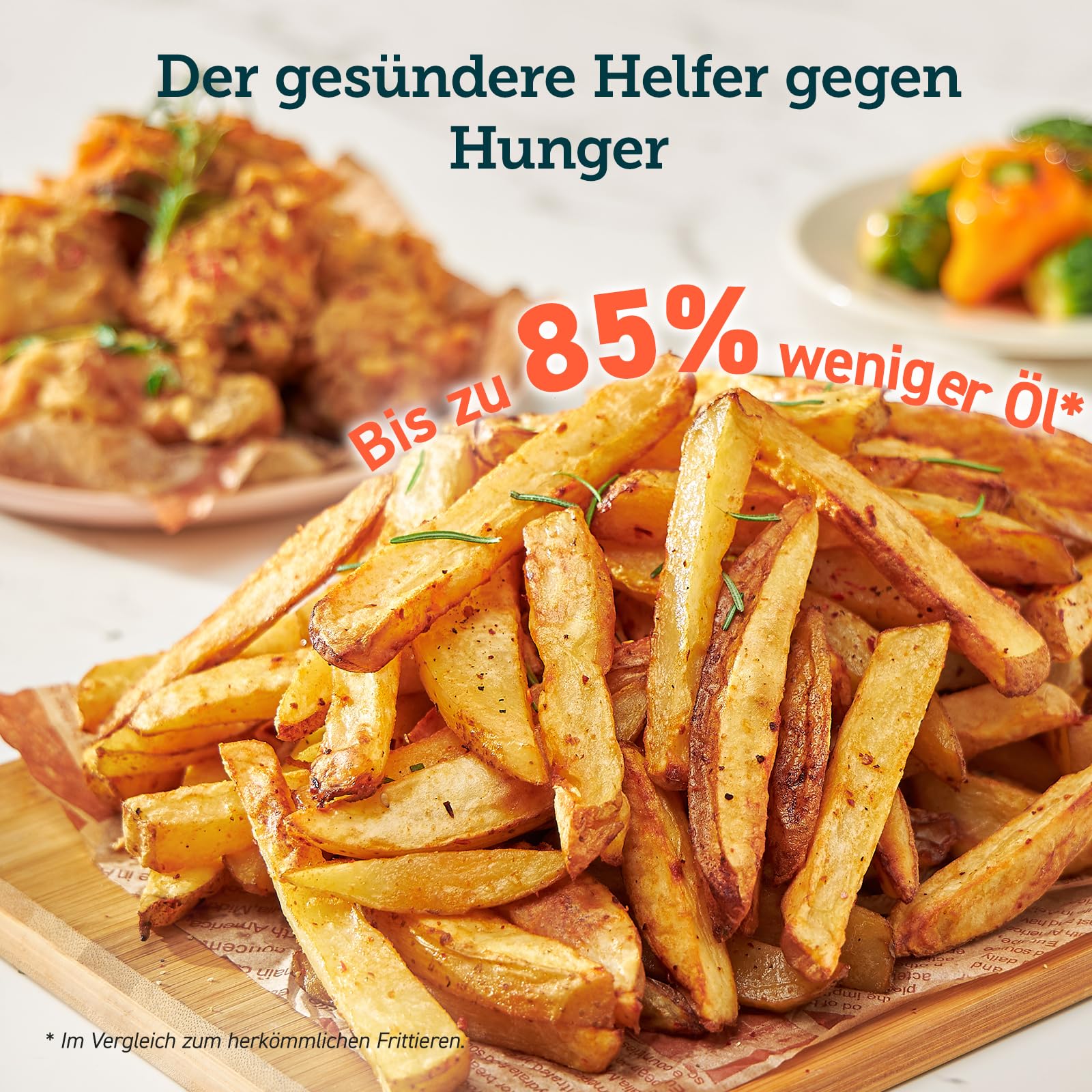COSORI Heißluftfritteuse Airfryer, 11-in-1 Air Fryer XXL 5,5L, Friteuse Heissluftfritteuse mit Shake-Reminder, 100 Rezepte, 55 Prozent energiesparend, spülmaschinenfeste Körbe - Image 13