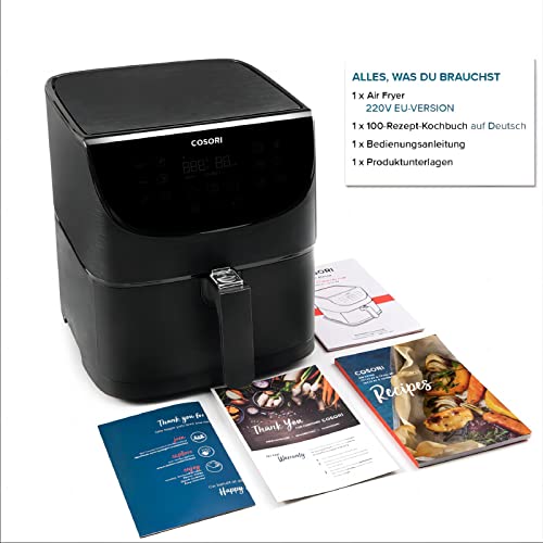 COSORI Heißluftfritteuse Airfryer, 11-in-1 Air Fryer XXL 5,5L, Friteuse Heissluftfritteuse mit Shake-Reminder, 100 Rezepte, 55 Prozent energiesparend, spülmaschinenfeste Körbe - Image 7