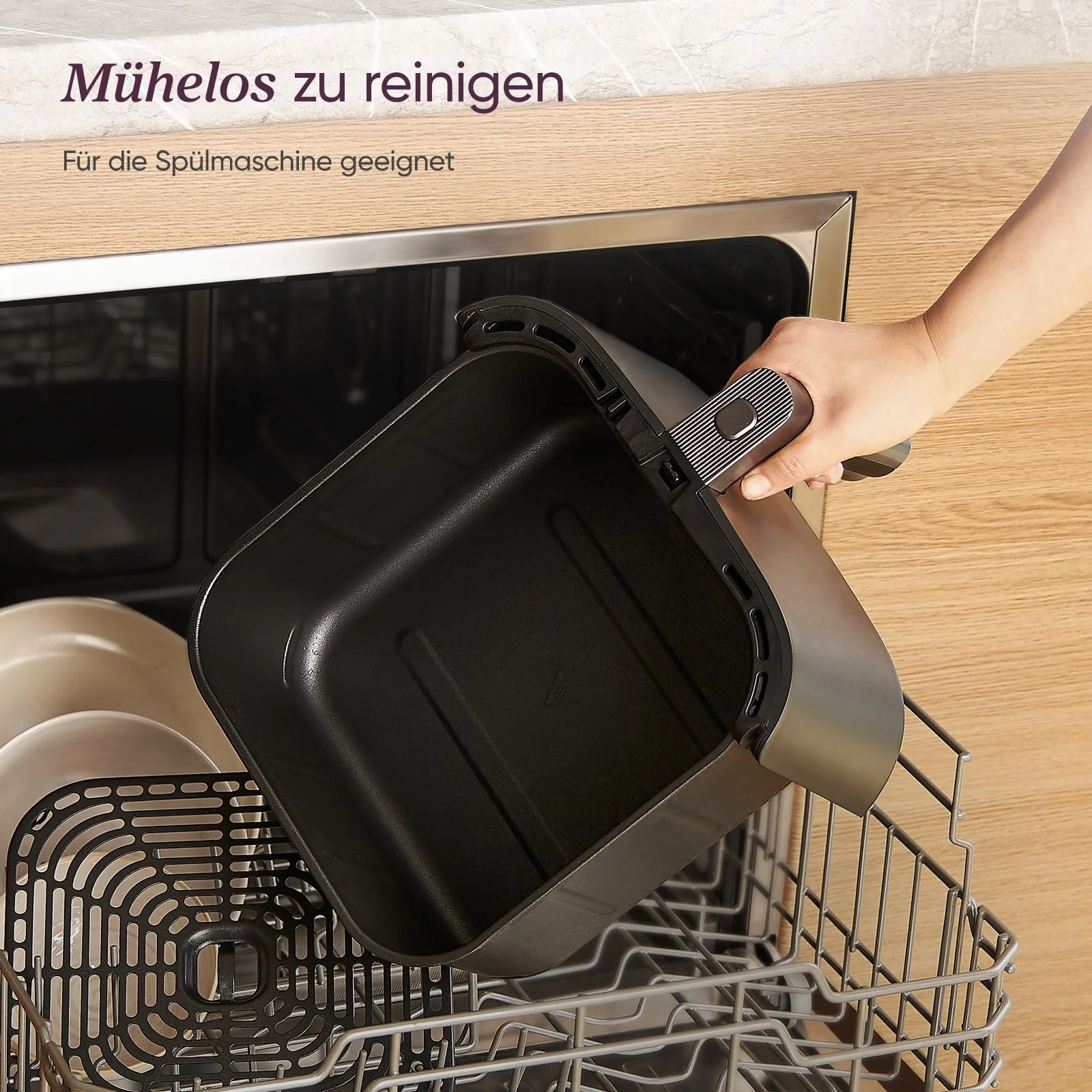 Cosori Turboblaze Heißluftfritteuse Airfryer, 9-in-1 Air Fryer XXL 6L, leiser DC Motor mit 5 Geschwindigkeitsstufen, Grillen, Backen, Gären, Dehydrieren, 87 Rezepte, 64% energiesparend, Weiß - Image 6