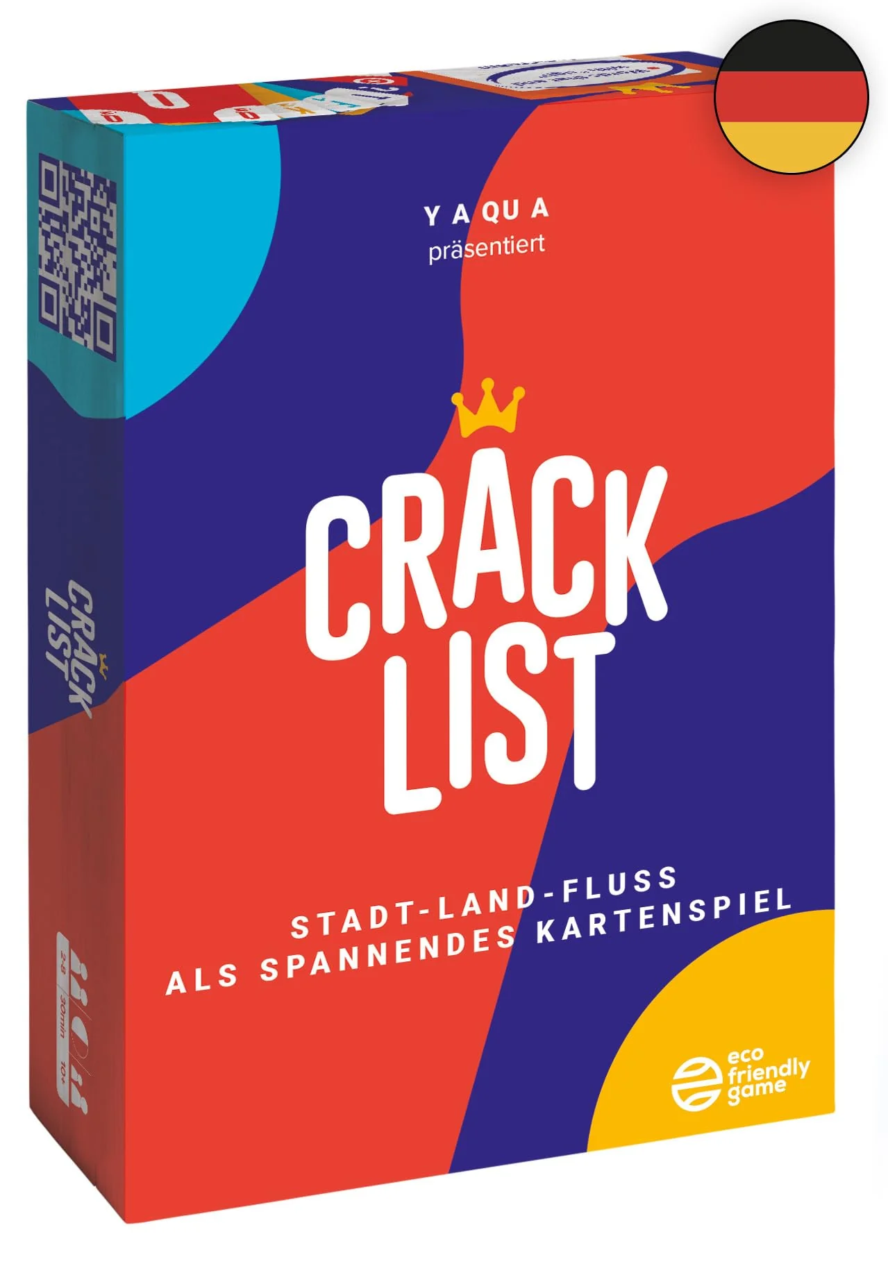 CRACK LIST - Lustiges Kartenspiel & Gesellschaftsspiel | Familienspiele & Partyspiele für Erwachsene & Kinder | 2-8 Spieler | Ab 10 Jahren | 30+ Minuten | Geschenkidee Weihnachten | Deutsch