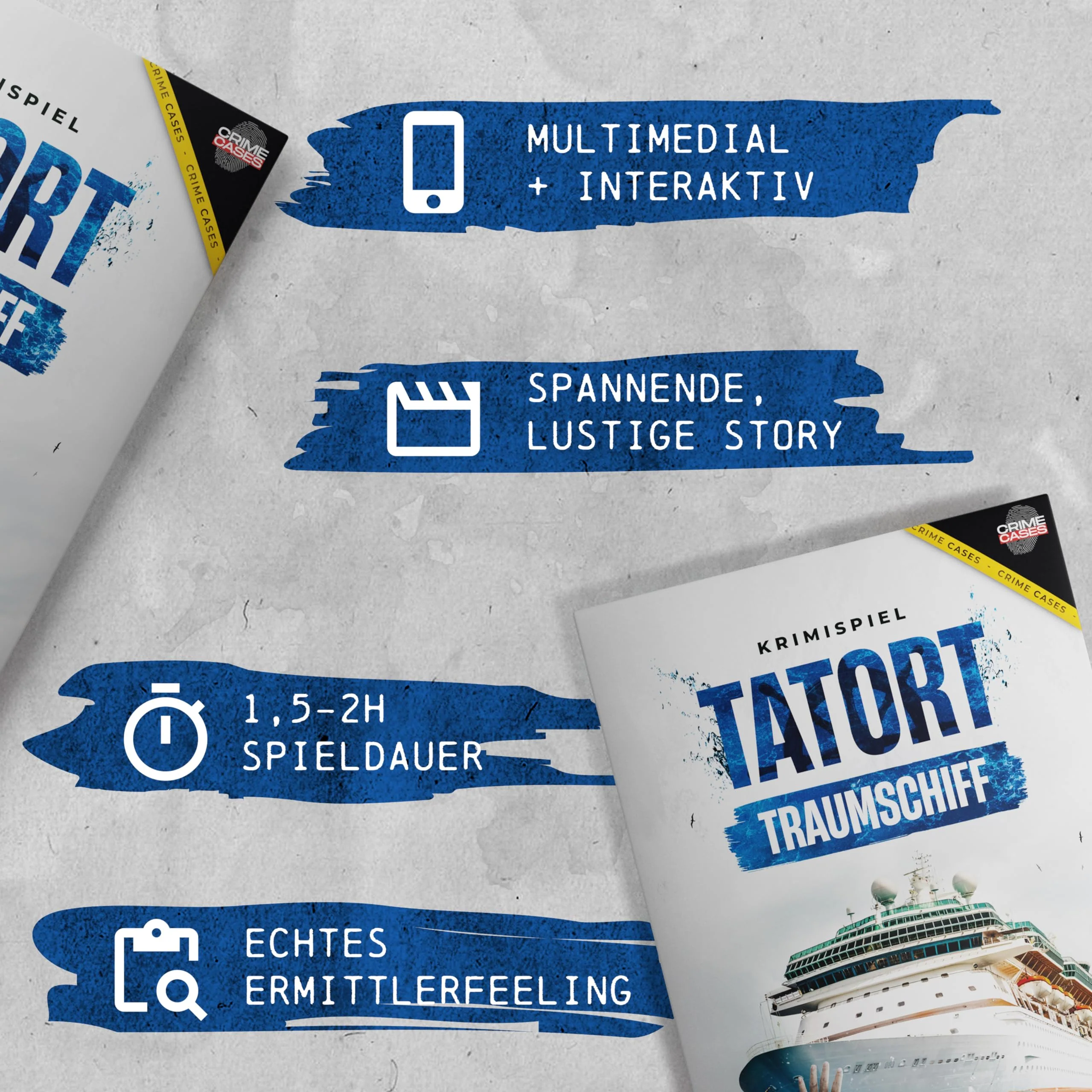 CRIMECASES Krimispiel für Erwachsene: Tatort Traumschiff I Mordfall lösen Spiel für 1-6 Personen ab 14 Jahren I Detektiv Spiel für Zuhause | Cold Case Rätselspiel I Krimi Escape Games - Image 6