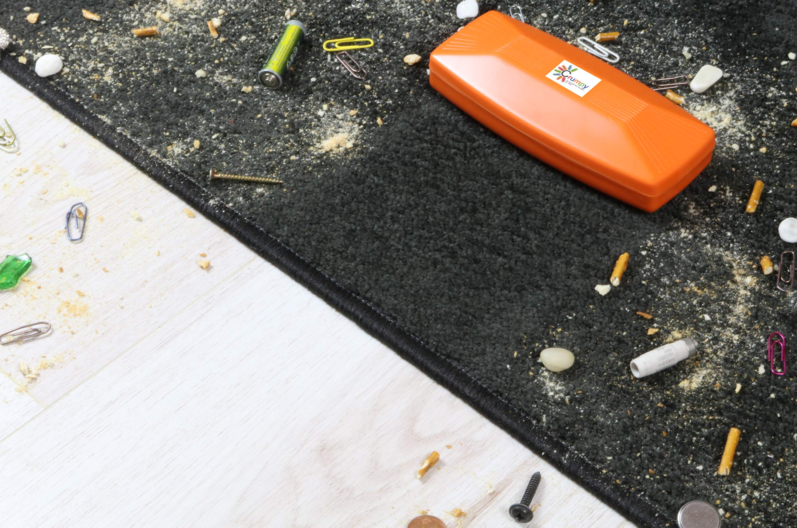 Crumpy Krümelbürste Tischroller Handstaubsauger für Auto Caravan Zuhause (Orange) - Image 3