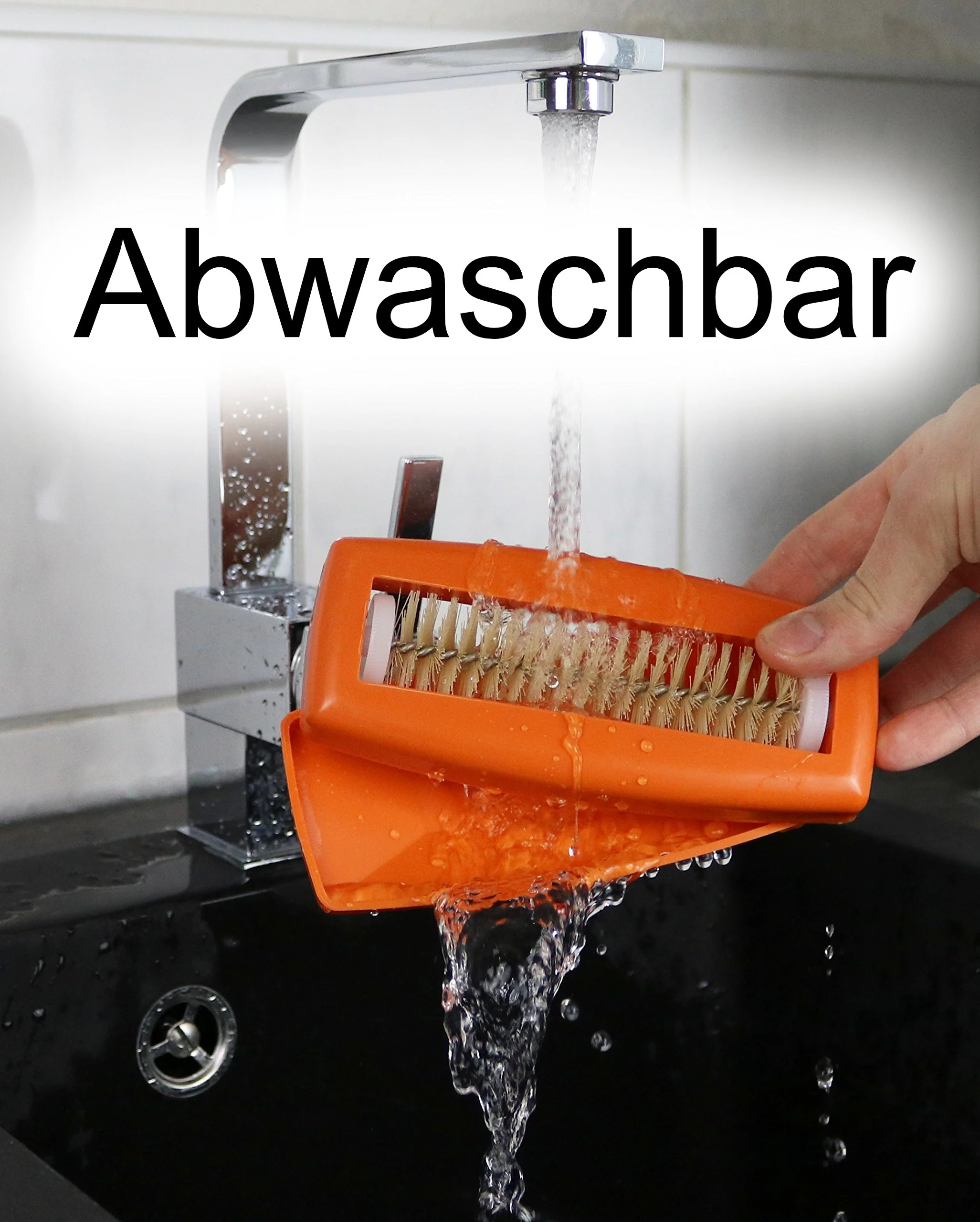 Crumpy Krümelbürste Tischroller Handstaubsauger für Auto Caravan Zuhause (Orange) - Image 5