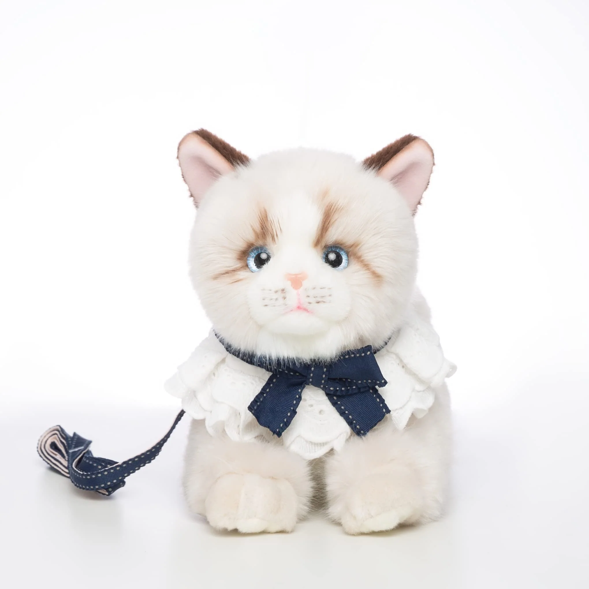 CU-MATE 50,8 cm Graue Ragdoll-Katze, Stofftier, Puppen, niedliches handgefertigtes Plüschtier, Ann Baker, Katze, Geburtstagsgeschenk für Jungen und Mädchen - Image 2