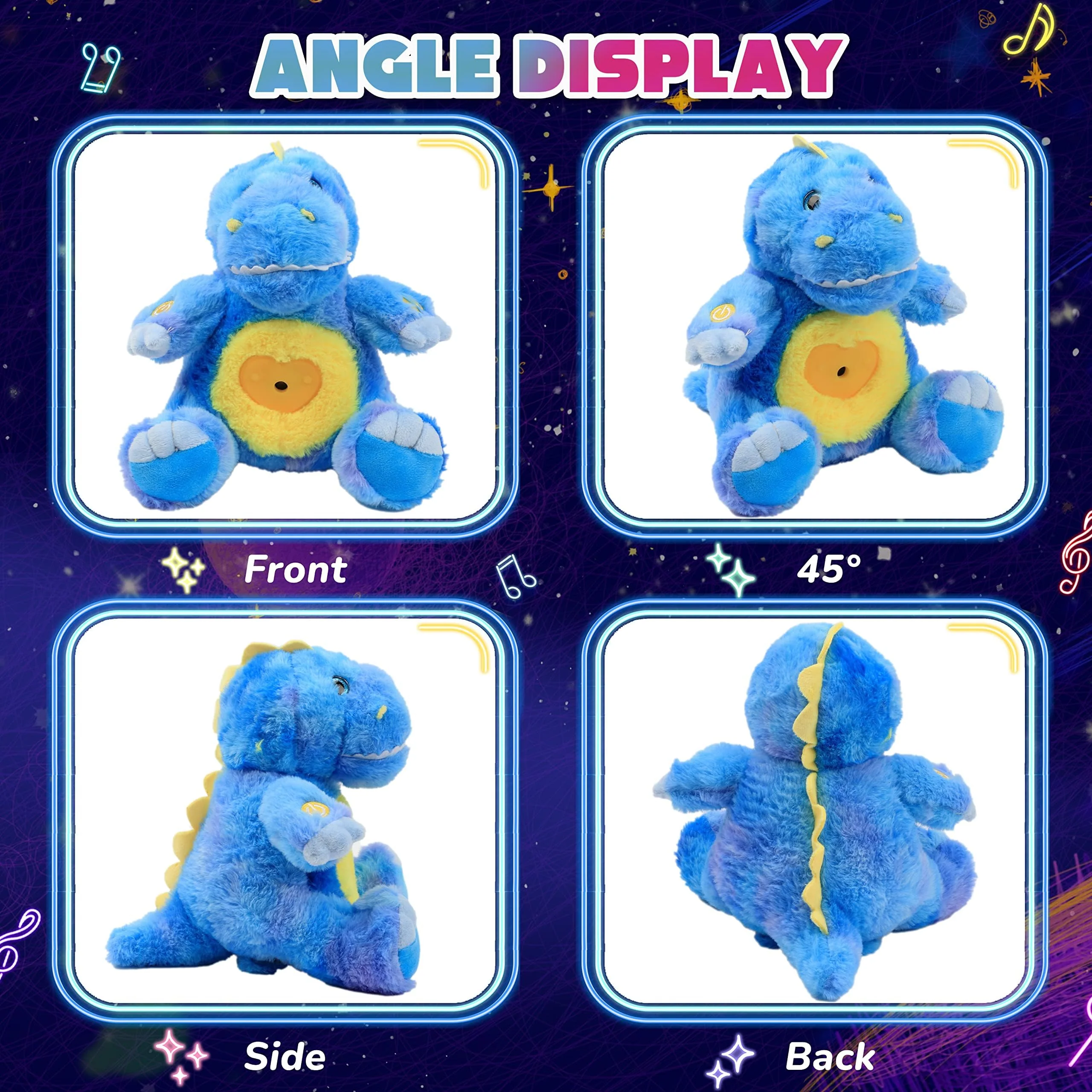 Cuteoy Plüsch Dinosaurier Stern Projektor Musikalisch Einstellbar Singend Nachtlicht Gefüllte Tiere Leuchtende Kawaii Plüschtiere Spielzeug Geschenke für Kinder - Image 5