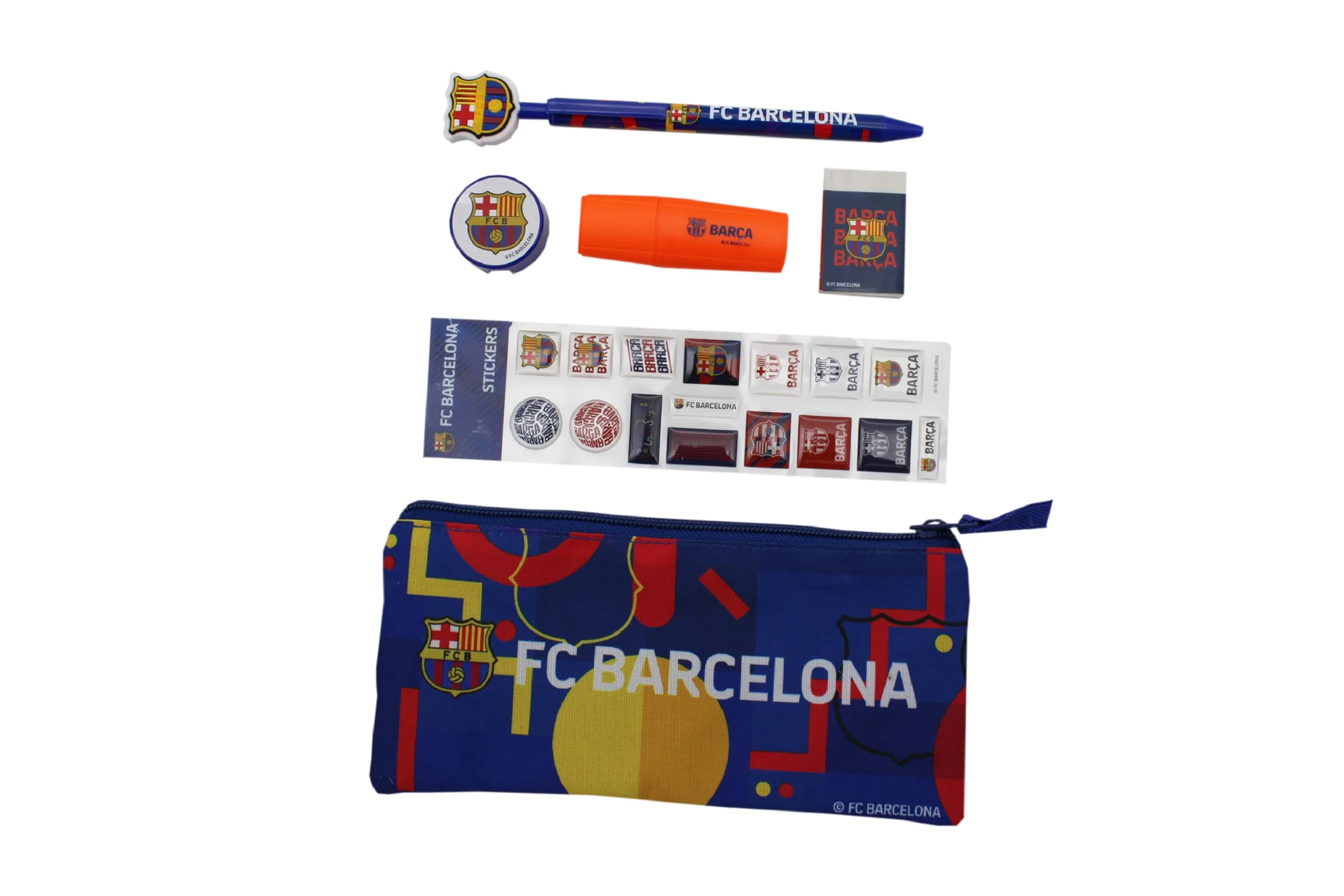 CYPBRANDS FC Barcelona, Schreibwaren-Set, Schulmaterial, Schreiben, Barça, Blau, offizielles Produkt - Image 2
