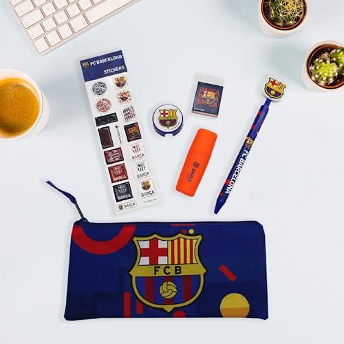 CYPBRANDS FC Barcelona, Schreibwaren-Set, Schulmaterial, Schreiben, Barça, Blau, offizielles Produkt - Image 3