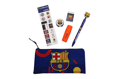 CYPBRANDS FC Barcelona, Schreibwaren-Set, Schulmaterial, Schreiben, Barça, Blau, offizielles Produkt - Image 5