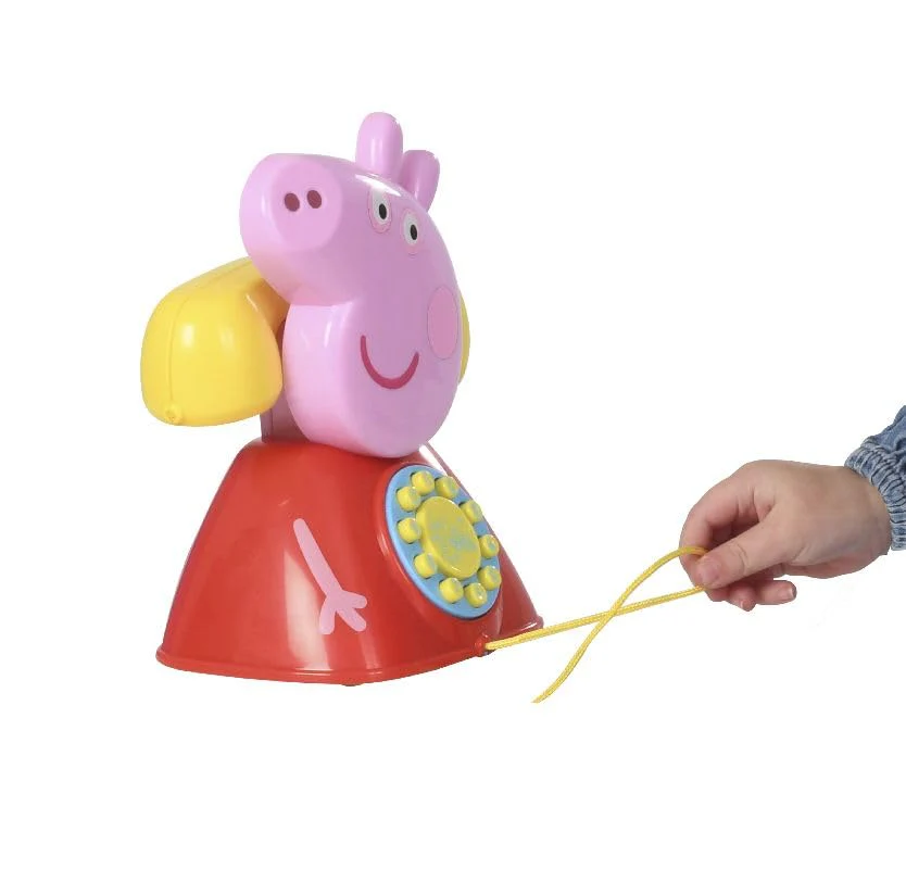 CYPBRANDS Peppa Pig Peppa Pig Spielzeug-Telefon für Kinder, offizielles Peppa Big, Rosa und Rot, Batterien enthalten - Image 2