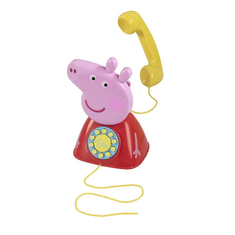CYPBRANDS Peppa Pig Peppa Pig Spielzeug-Telefon für Kinder, offizielles Peppa Big, Rosa und Rot, Batterien enthalten - Image 5