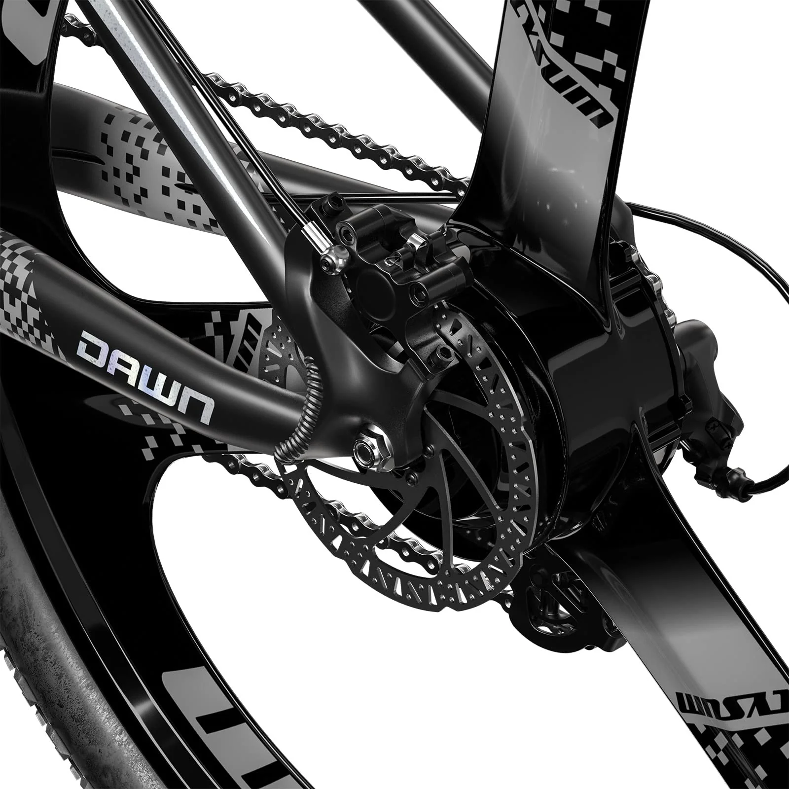 cysum Speedy Elektrisches Mountainbike für Erwachsene, Lithium-Akku 48 V, 672 Wh, Reichweite 100 km, Drehmoment 75 Nm, 25 km/h, hydraulische Scheibenbremse (29 Zoll) - Image 3